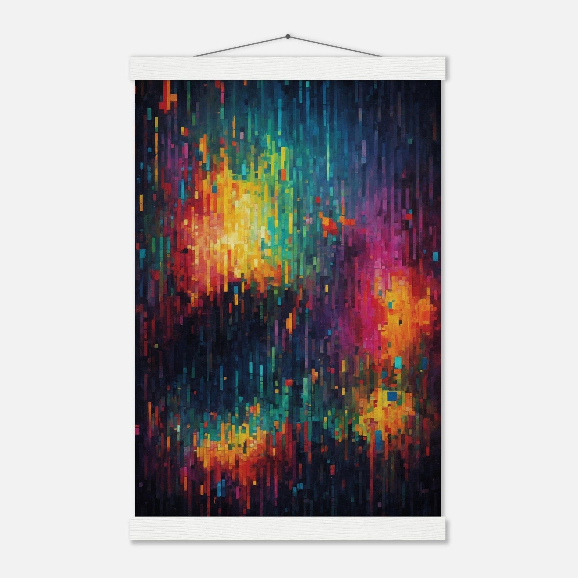 Premium Matte Paper Poster with Hanger - Minimalistische Kunstpräsentation mit Holzhänger Print Material Modern Masterpieces 28x43 cm / XL (11x17″) White wall hanger 