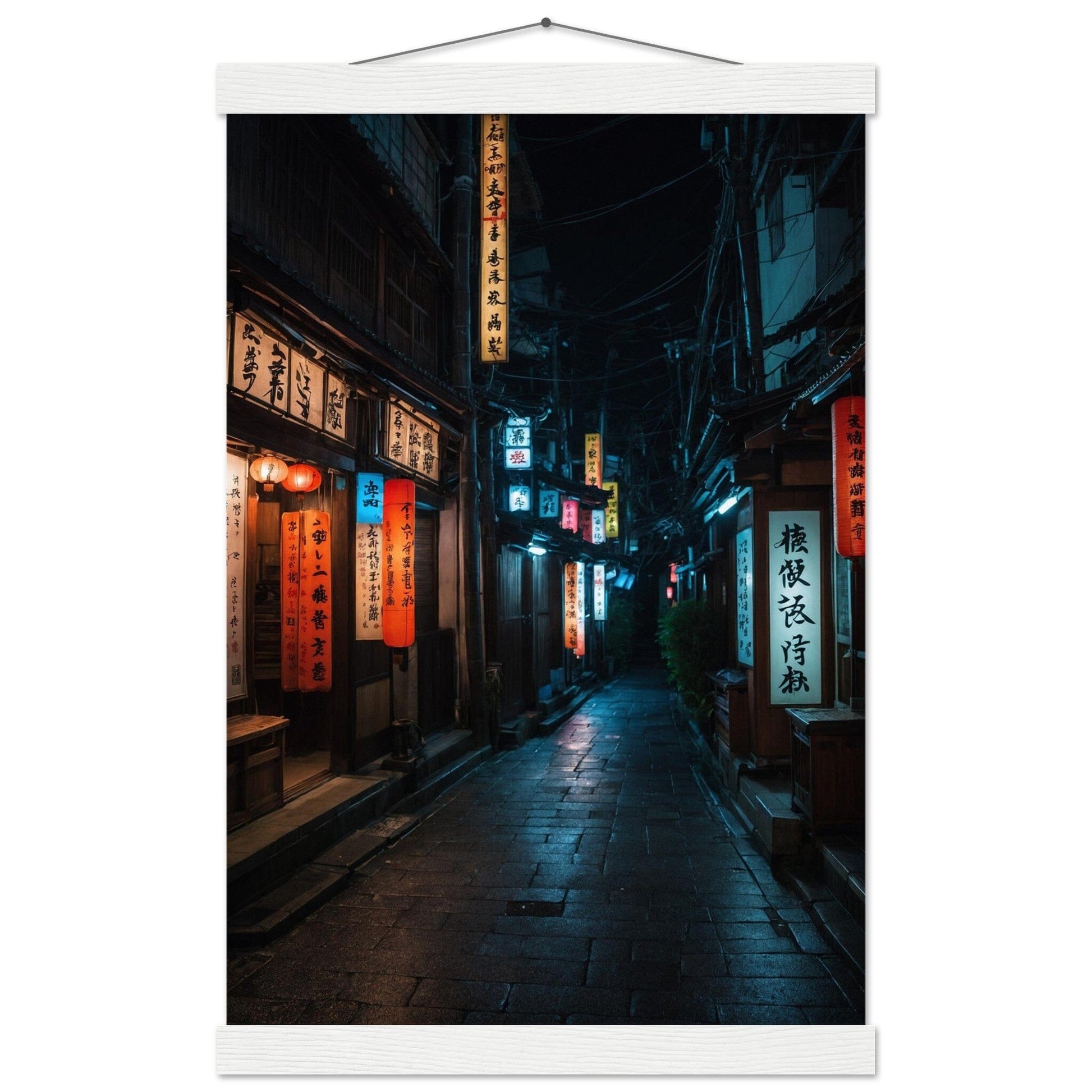 Premium Matte Paper Poster with Hanger - Minimalistische Kunstpräsentation mit Holzhänger Print Material Modern Masterpieces 28x43 cm / XL (11x17″) White wall hanger 