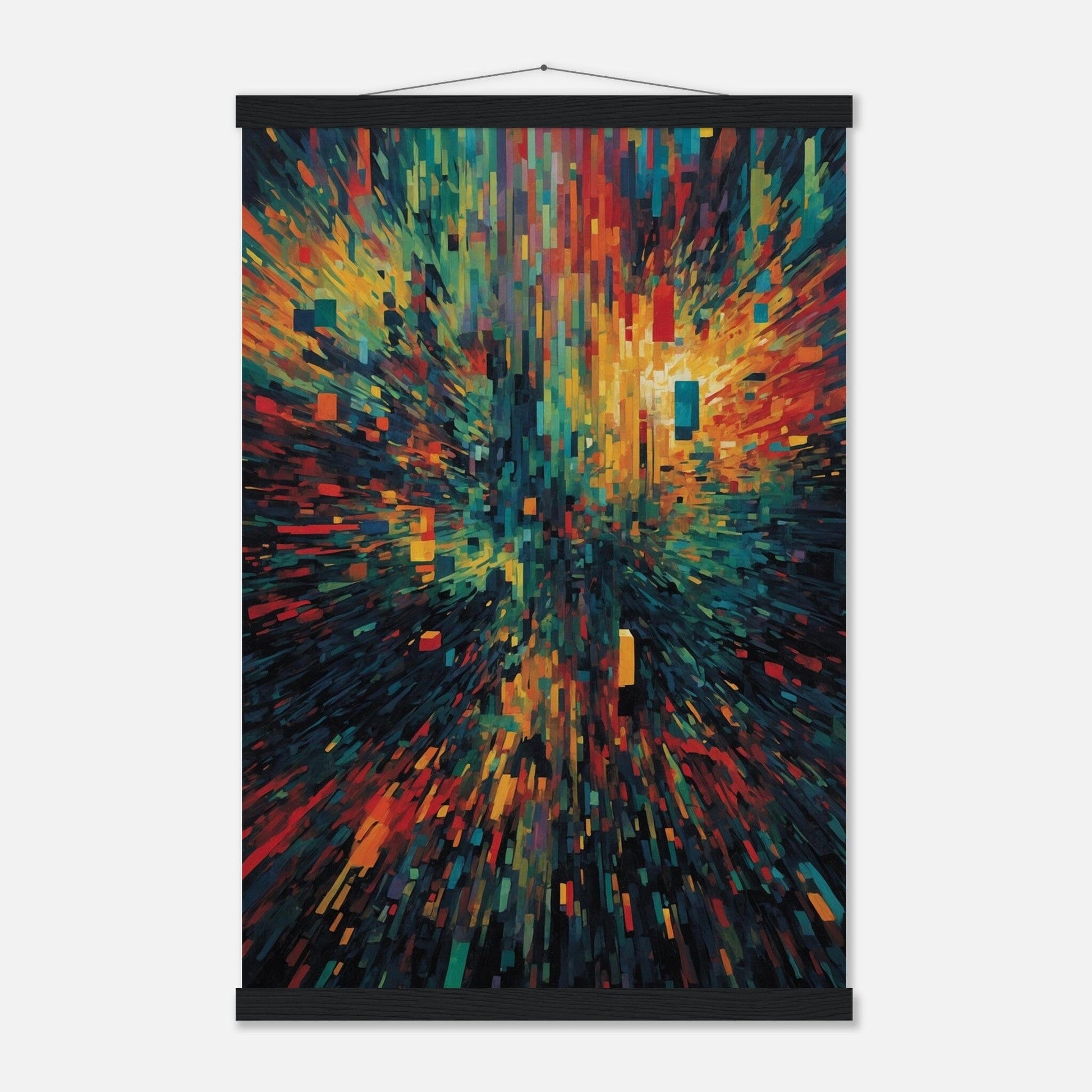Premium Matte Paper Poster with Hanger - Minimalistische Kunstpräsentation mit Holzhänger Print Material Modern Masterpieces 40x60 cm / 16x24″ Black wall hanger 