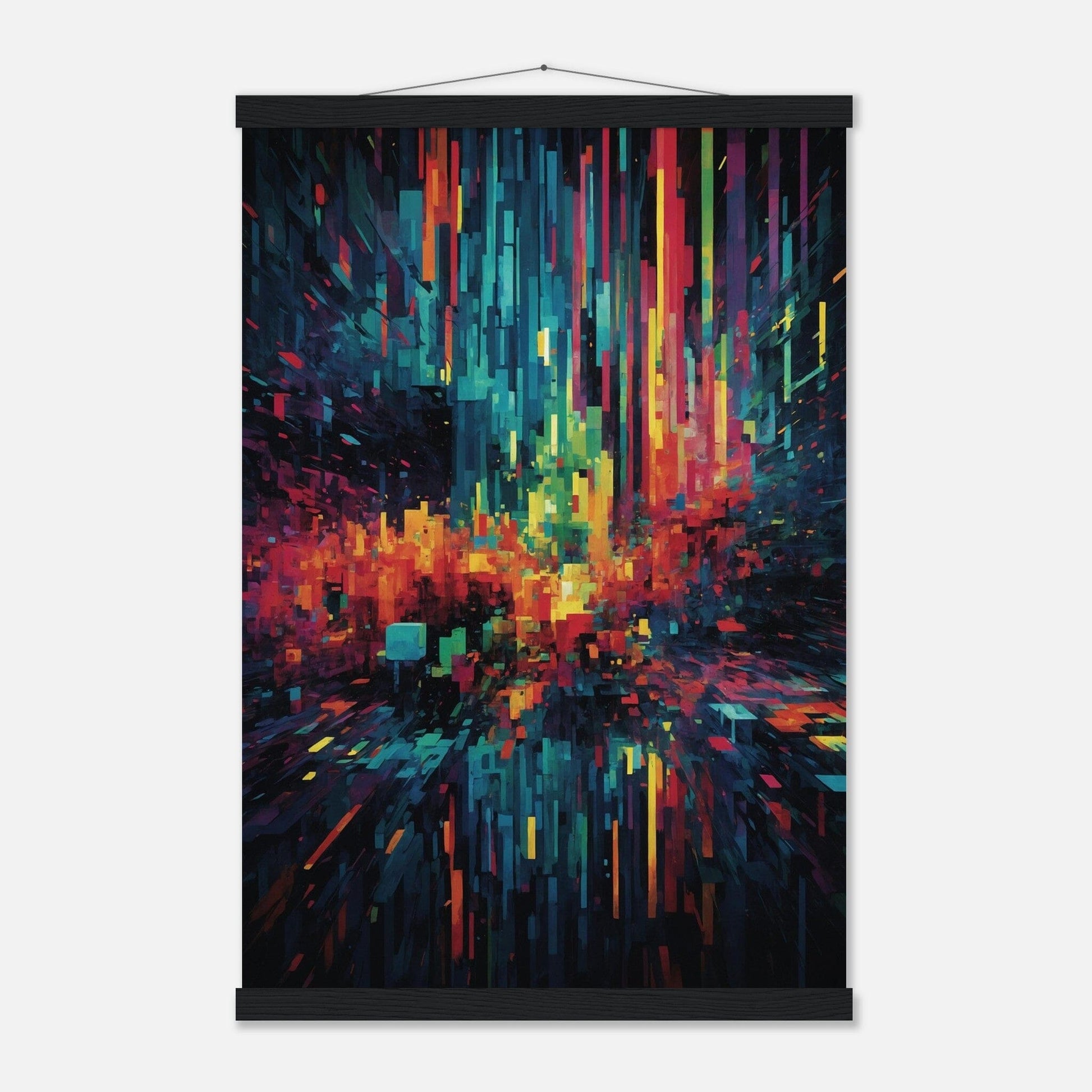 Premium Matte Paper Poster with Hanger - Minimalistische Kunstpräsentation mit Holzhänger Print Material Modern Masterpieces 40x60 cm / 16x24″ Black wall hanger 
