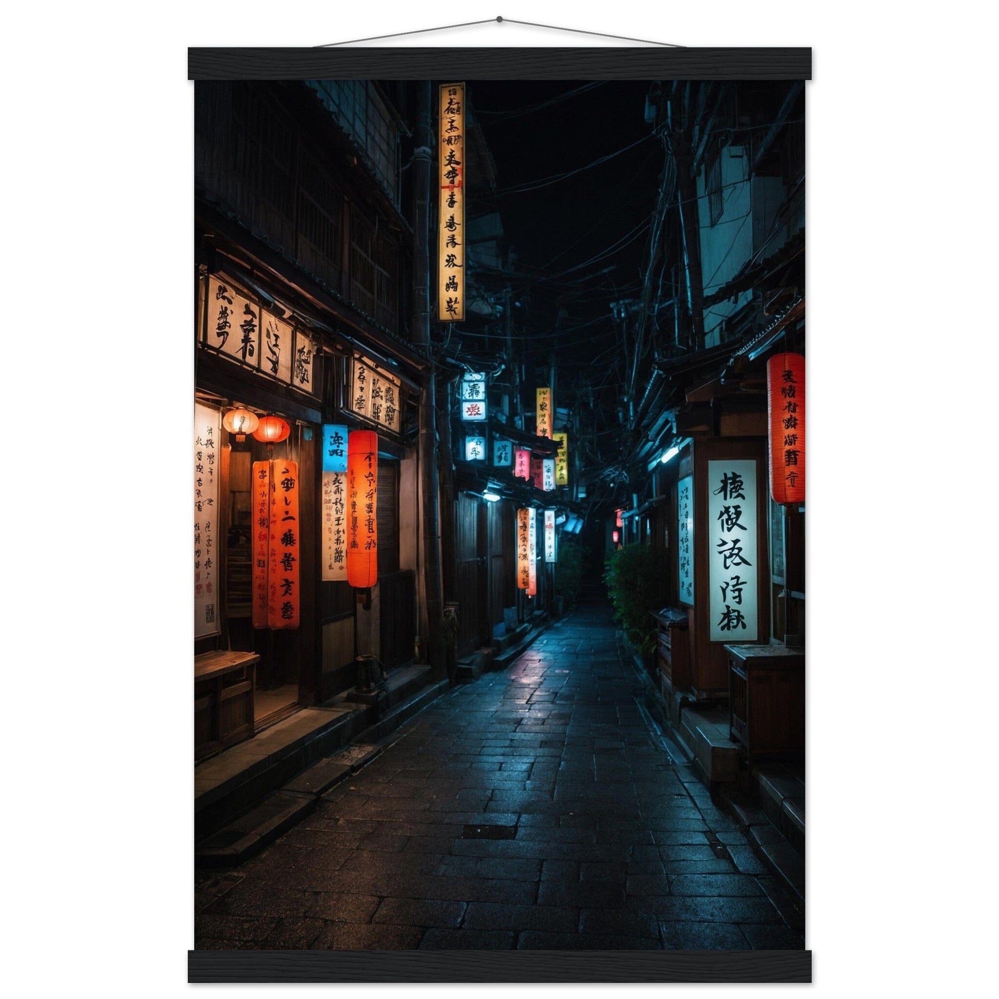 Premium Matte Paper Poster with Hanger - Minimalistische Kunstpräsentation mit Holzhänger Print Material Modern Masterpieces 40x60 cm / 16x24″ Black wall hanger 