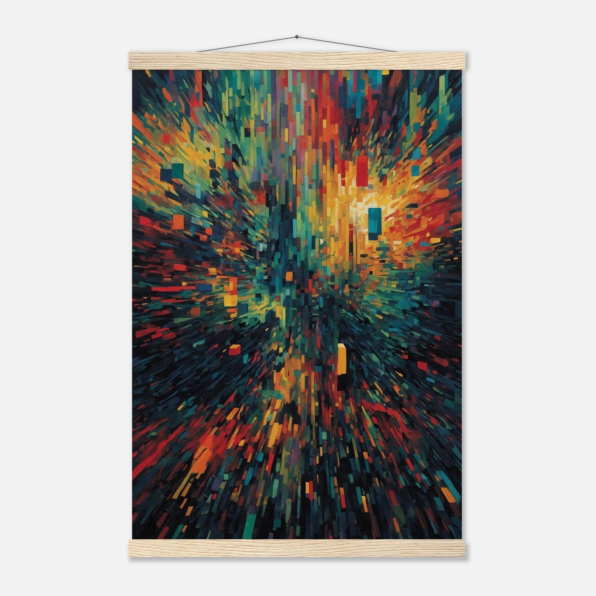 Premium Matte Paper Poster with Hanger - Minimalistische Kunstpräsentation mit Holzhänger Print Material Modern Masterpieces 40x60 cm / 16x24″ Natural wood wall hanger 