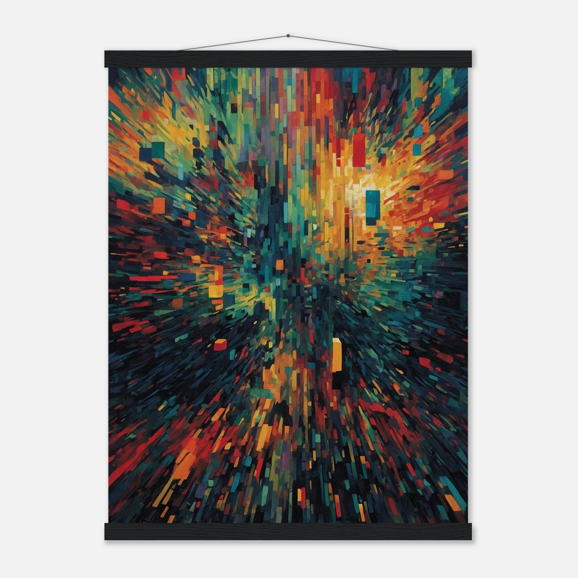 Premium Matte Paper Poster with Hanger - Minimalistische Kunstpräsentation mit Holzhänger Print Material Modern Masterpieces 45x60 cm / 18x24″ Black wall hanger 