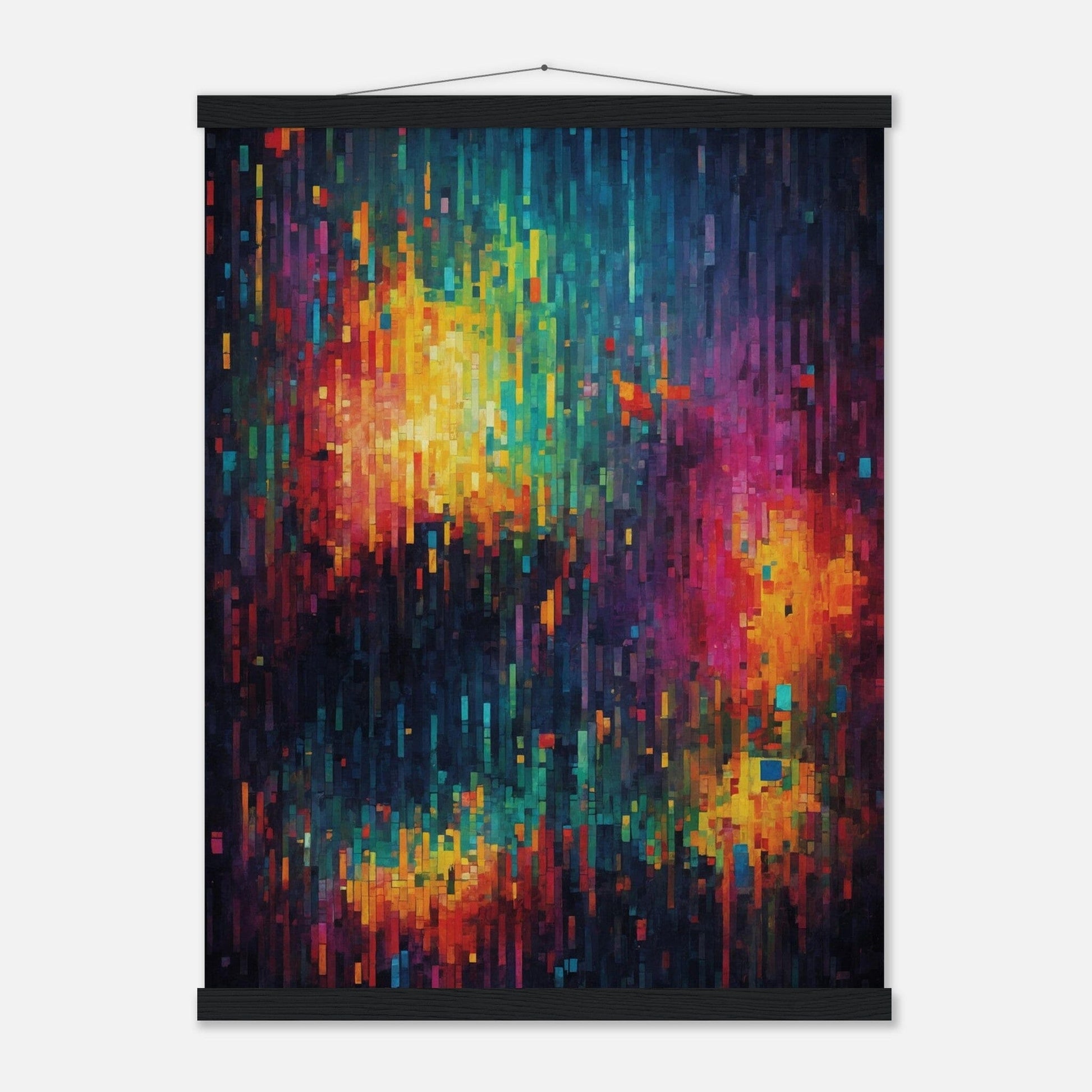 Premium Matte Paper Poster with Hanger - Minimalistische Kunstpräsentation mit Holzhänger Print Material Modern Masterpieces 45x60 cm / 18x24″ Black wall hanger 