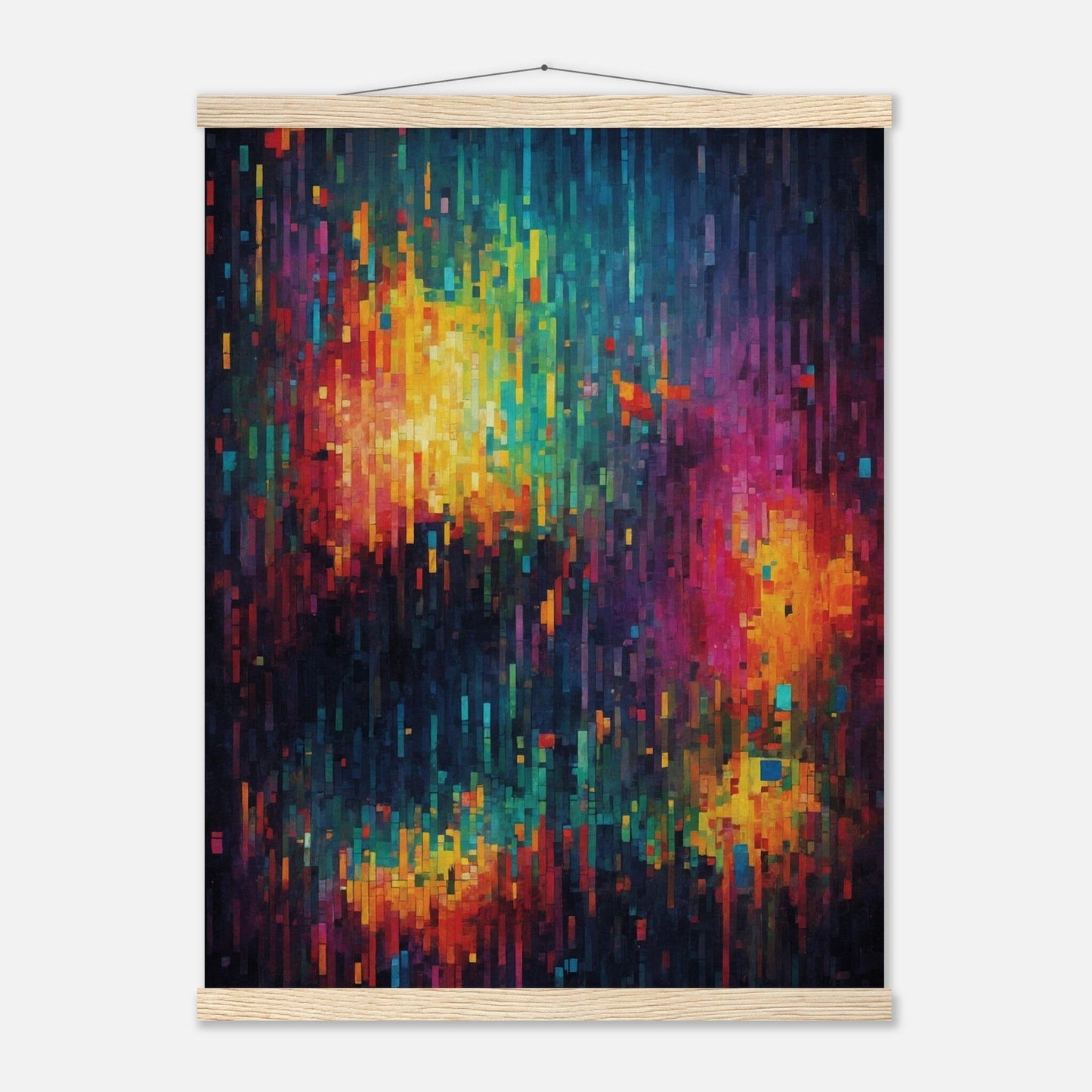 Premium Matte Paper Poster with Hanger - Minimalistische Kunstpräsentation mit Holzhänger Print Material Modern Masterpieces 45x60 cm / 18x24″ Natural wood wall hanger 
