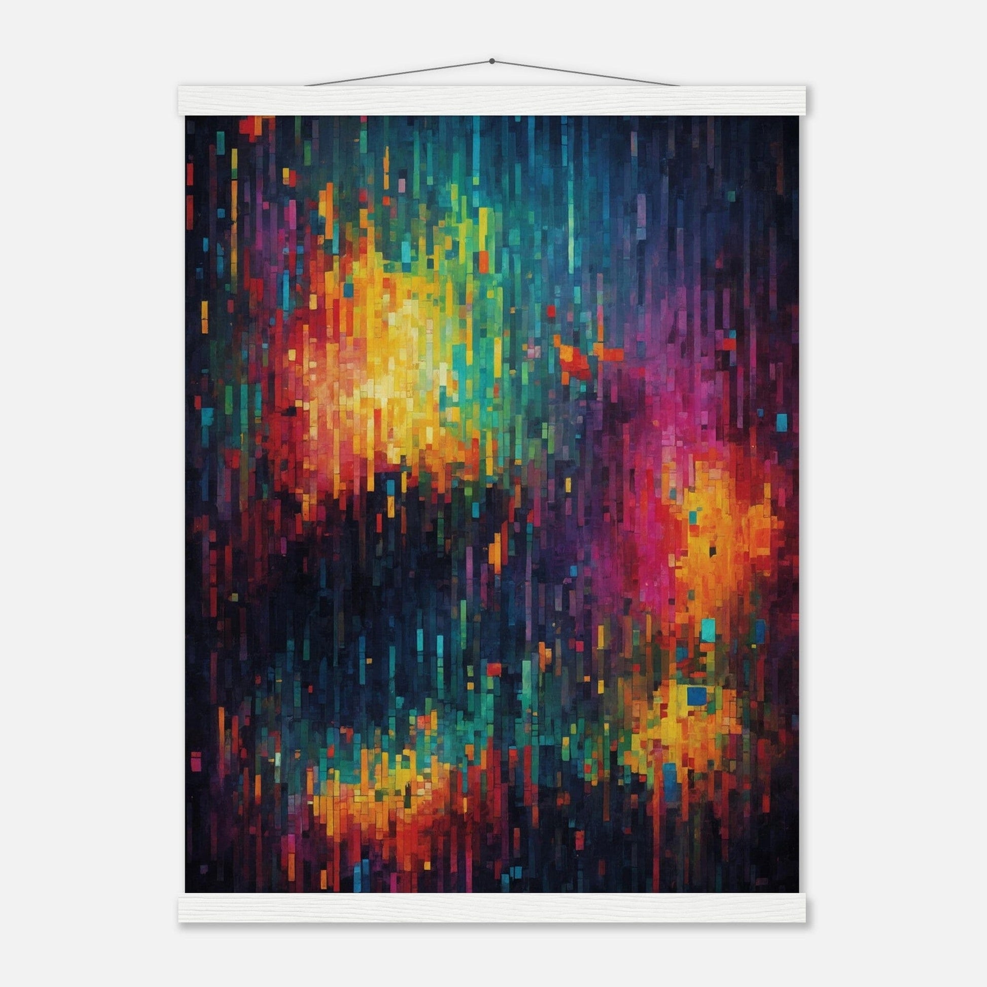 Premium Matte Paper Poster with Hanger - Minimalistische Kunstpräsentation mit Holzhänger Print Material Modern Masterpieces 45x60 cm / 18x24″ White wall hanger 
