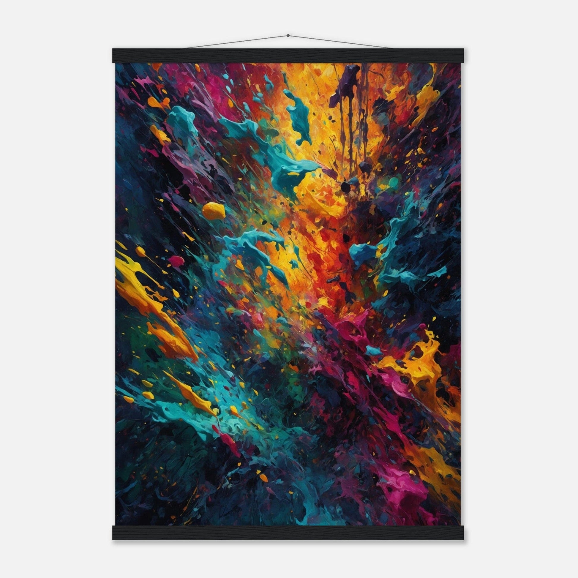 Premium Matte Paper Poster with Hanger - Minimalistische Kunstpräsentation mit Holzhänger Print Material Modern Masterpieces 50x70 cm / 20x28″ Black wall hanger 
