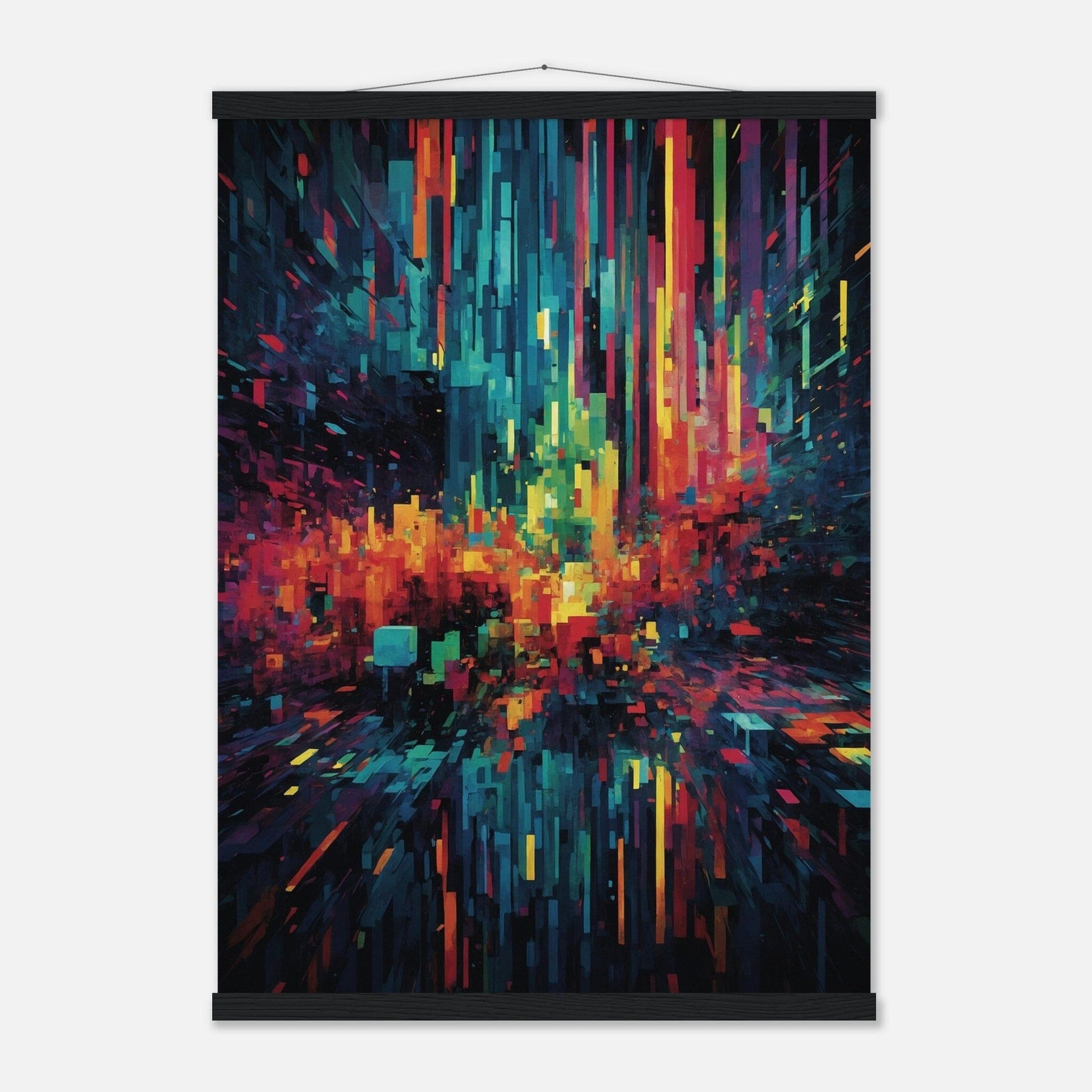 Premium Matte Paper Poster with Hanger - Minimalistische Kunstpräsentation mit Holzhänger Print Material Modern Masterpieces 50x70 cm / 20x28″ Black wall hanger 