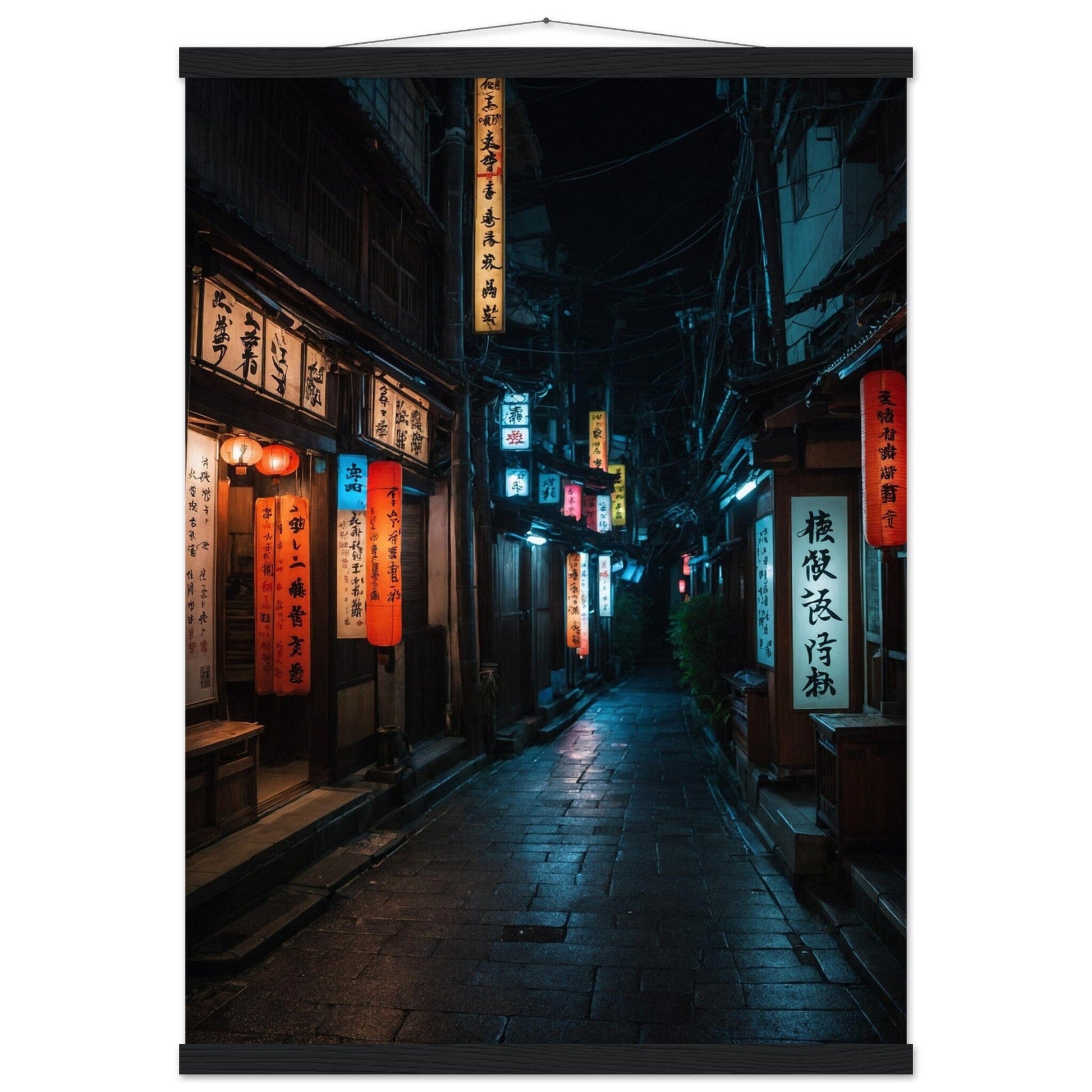 Premium Matte Paper Poster with Hanger - Minimalistische Kunstpräsentation mit Holzhänger Print Material Modern Masterpieces 50x70 cm / 20x28″ Black wall hanger 