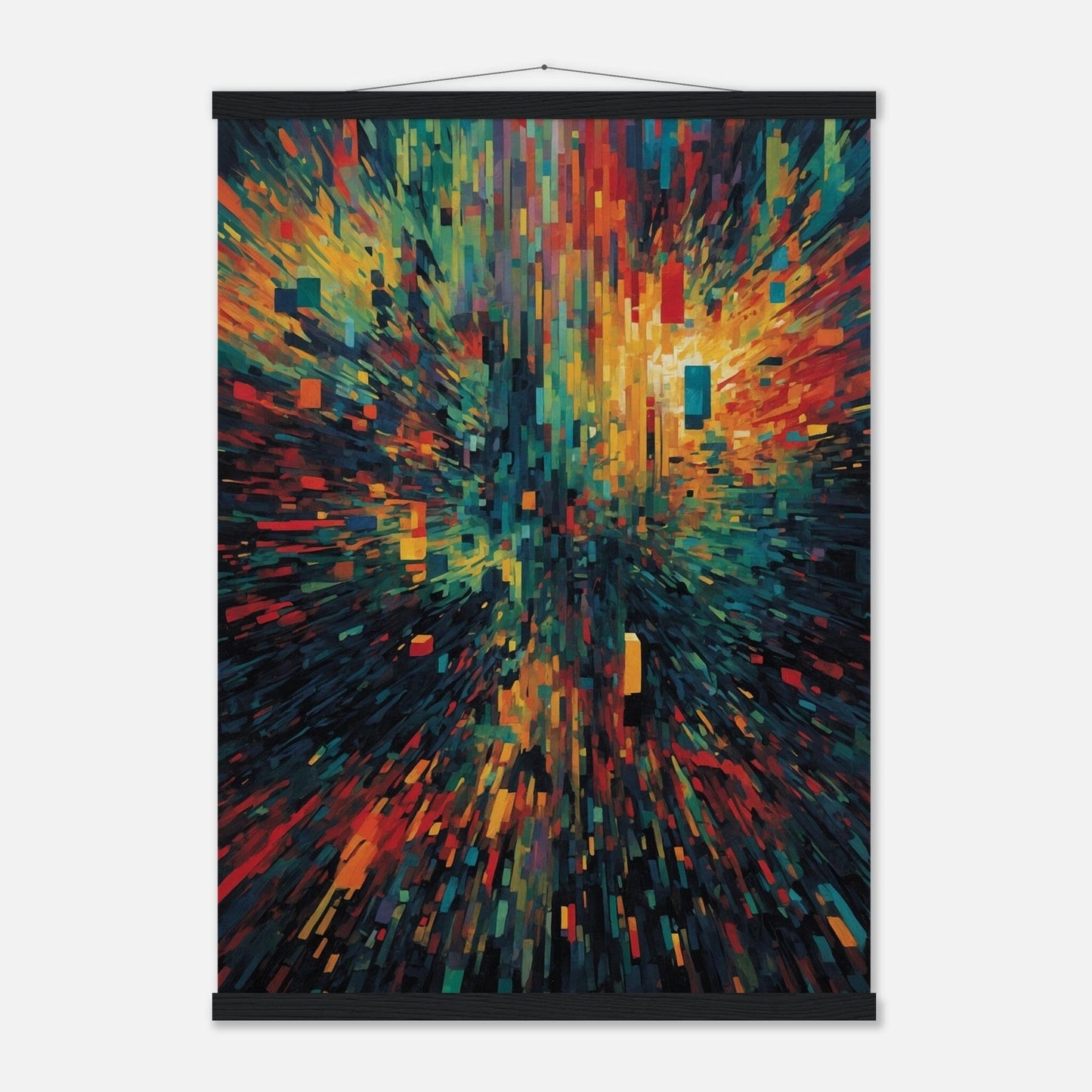 Premium Matte Paper Poster with Hanger - Minimalistische Kunstpräsentation mit Holzhänger Print Material Modern Masterpieces 50x70 cm / 20x28″ Black wall hanger 