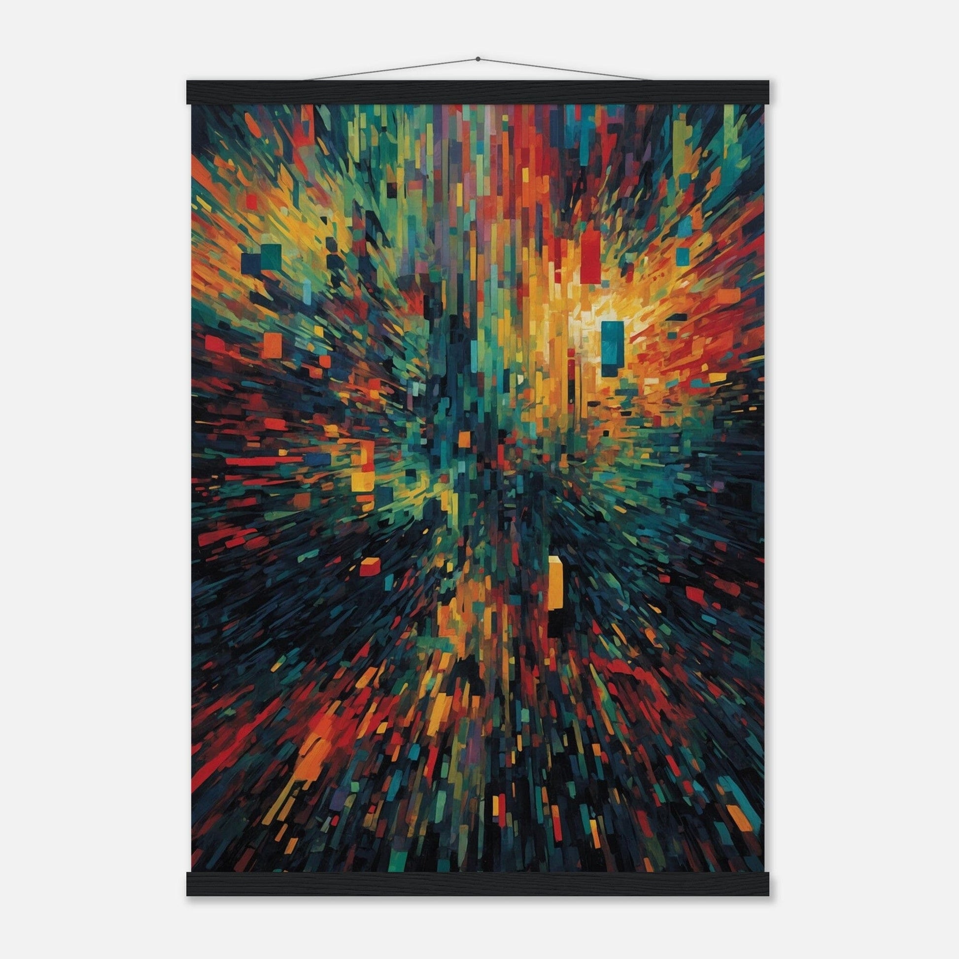 Premium Matte Paper Poster with Hanger - Minimalistische Kunstpräsentation mit Holzhänger Print Material Modern Masterpieces 50x70 cm / 20x28″ Black wall hanger 