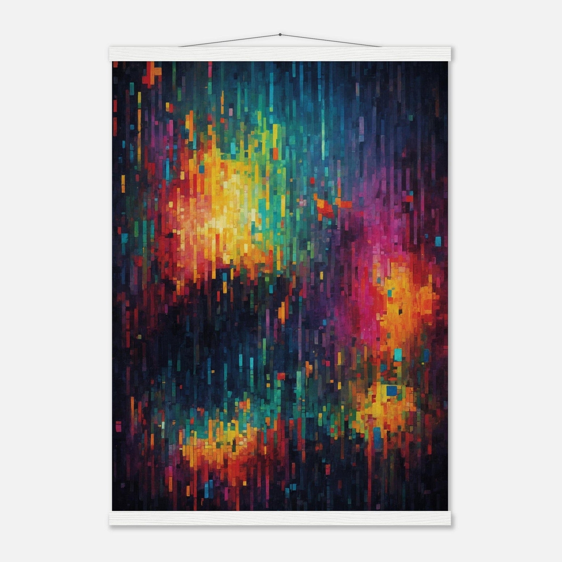 Premium Matte Paper Poster with Hanger - Minimalistische Kunstpräsentation mit Holzhänger Print Material Modern Masterpieces 50x70 cm / 20x28″ White wall hanger 
