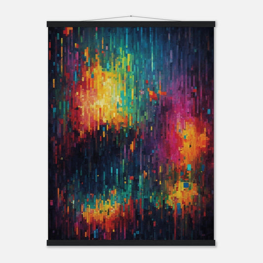 Premium Matte Paper Poster with Hanger - Minimalistische Kunstpräsentation mit Holzhänger Print Material Modern Masterpieces 60x80 cm / 24x32″ Black wall hanger 
