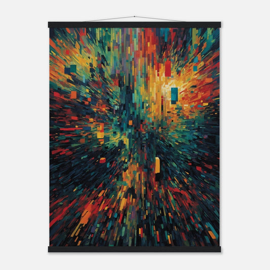 Premium Matte Paper Poster with Hanger - Minimalistische Kunstpräsentation mit Holzhänger Print Material Modern Masterpieces 60x80 cm / 24x32″ Black wall hanger 