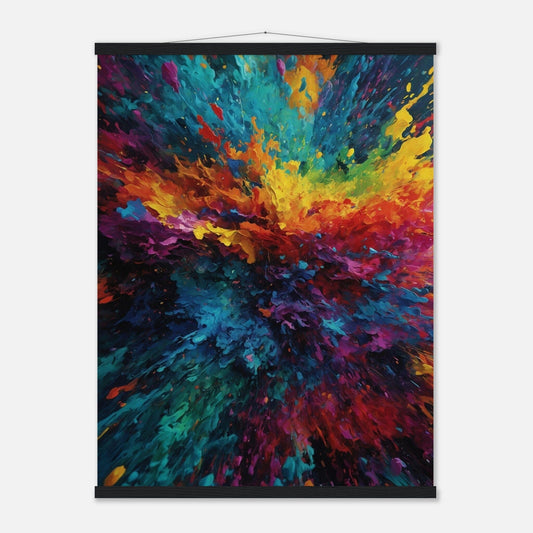 Premium Matte Paper Poster with Hanger - Minimalistische Kunstpräsentation mit Holzhänger Print Material Modern Masterpieces 60x80 cm / 24x32″ Black wall hanger 