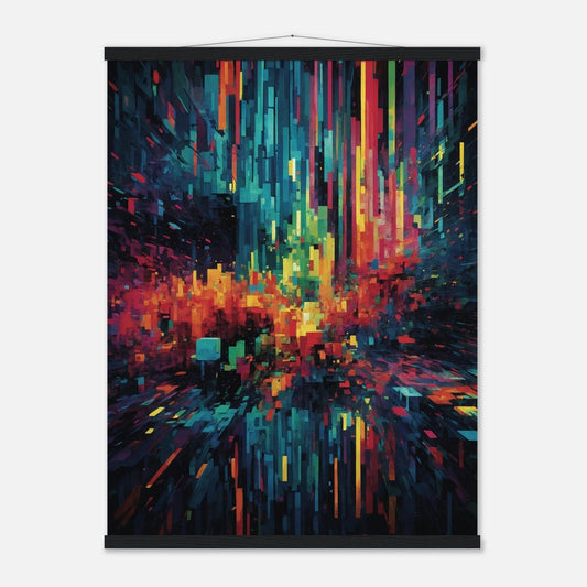 Premium Matte Paper Poster with Hanger - Minimalistische Kunstpräsentation mit Holzhänger Print Material Modern Masterpieces 60x80 cm / 24x32″ Black wall hanger 