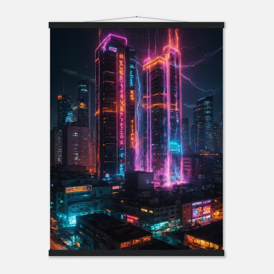 Premium Matte Paper Poster with Hanger - Minimalistische Kunstpräsentation mit Holzhänger Print Material Modern Masterpieces 60x80 cm / 24x32″ Black wall hanger 