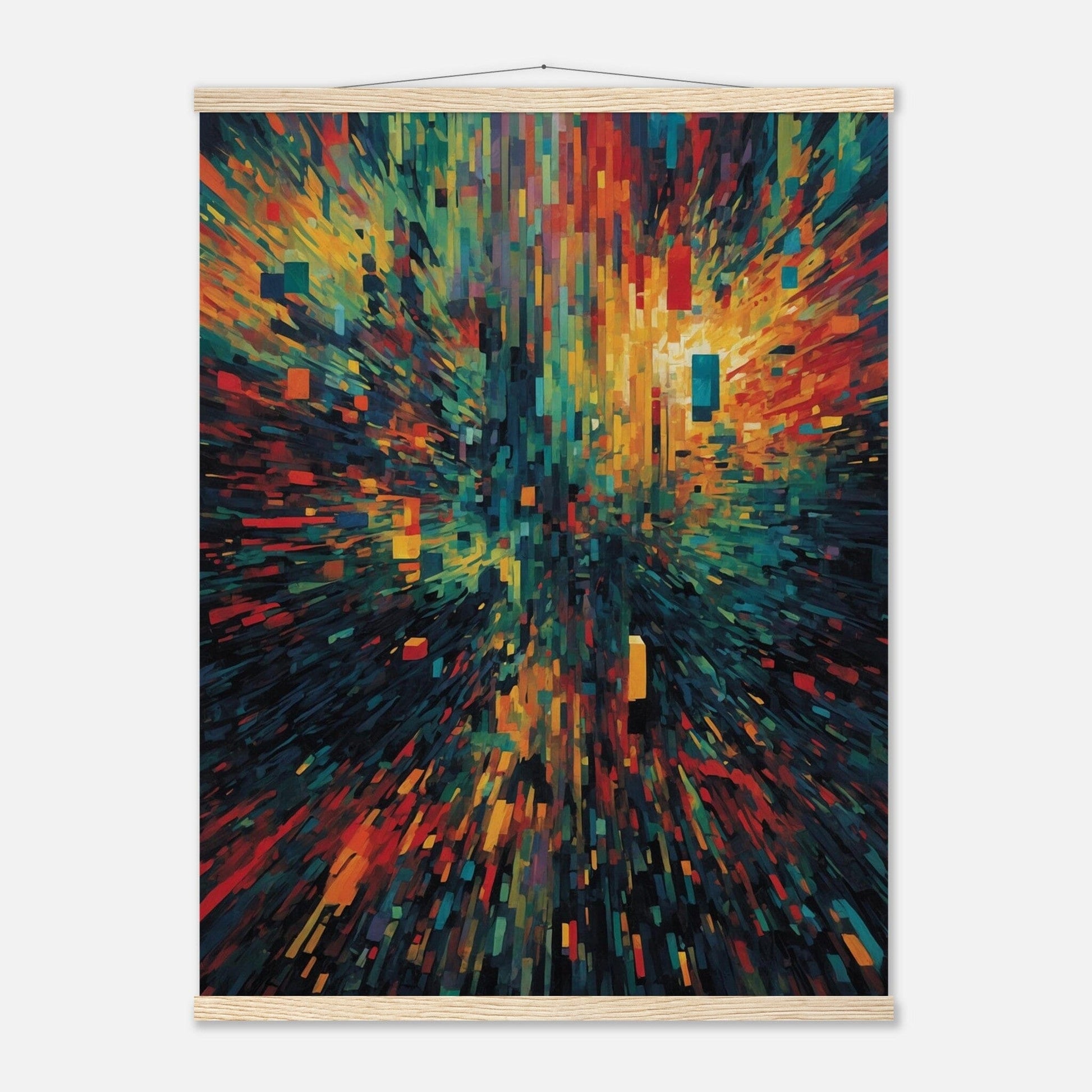 Premium Matte Paper Poster with Hanger - Minimalistische Kunstpräsentation mit Holzhänger Print Material Modern Masterpieces 60x80 cm / 24x32″ Natural wood wall hanger 