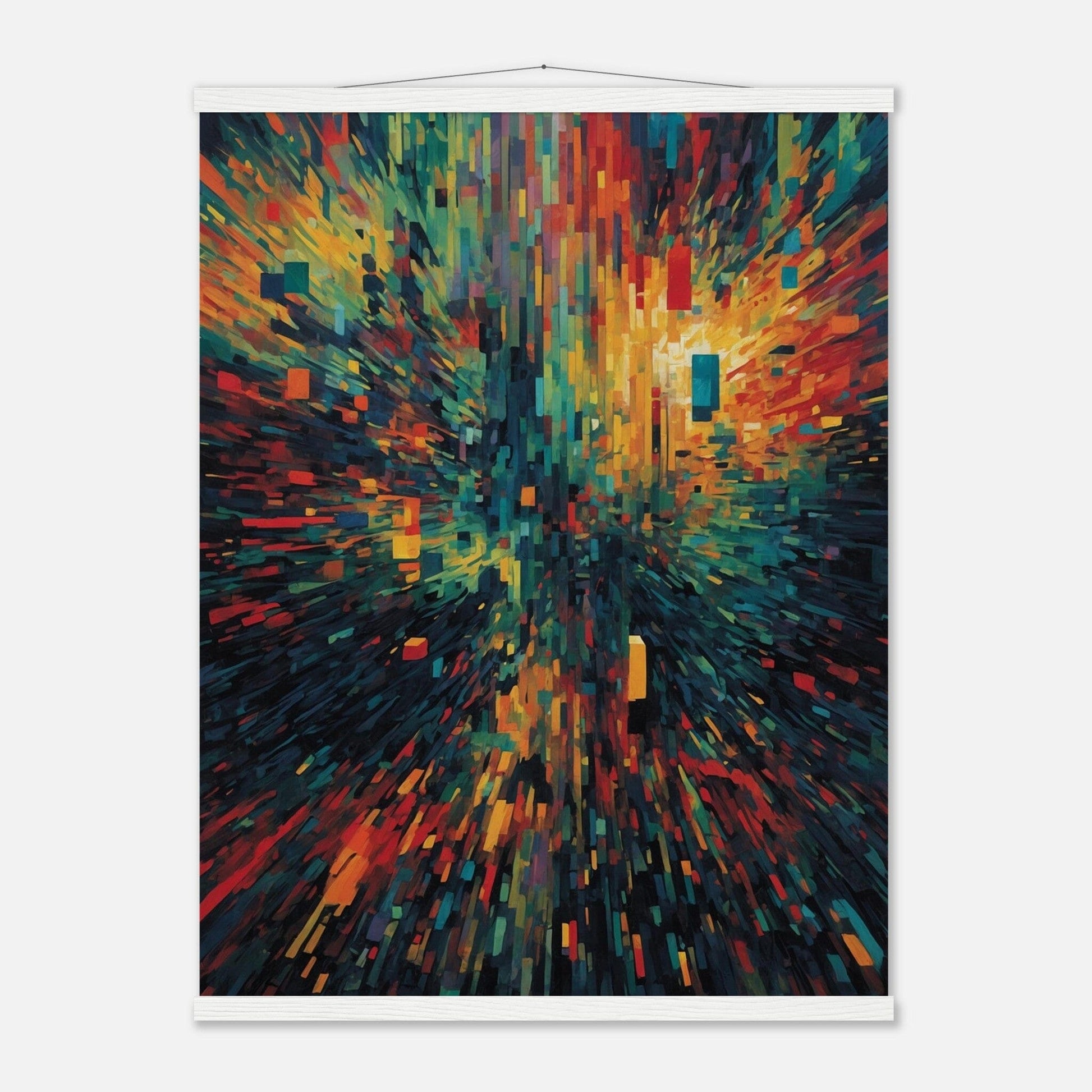 Premium Matte Paper Poster with Hanger - Minimalistische Kunstpräsentation mit Holzhänger Print Material Modern Masterpieces 60x80 cm / 24x32″ White wall hanger 