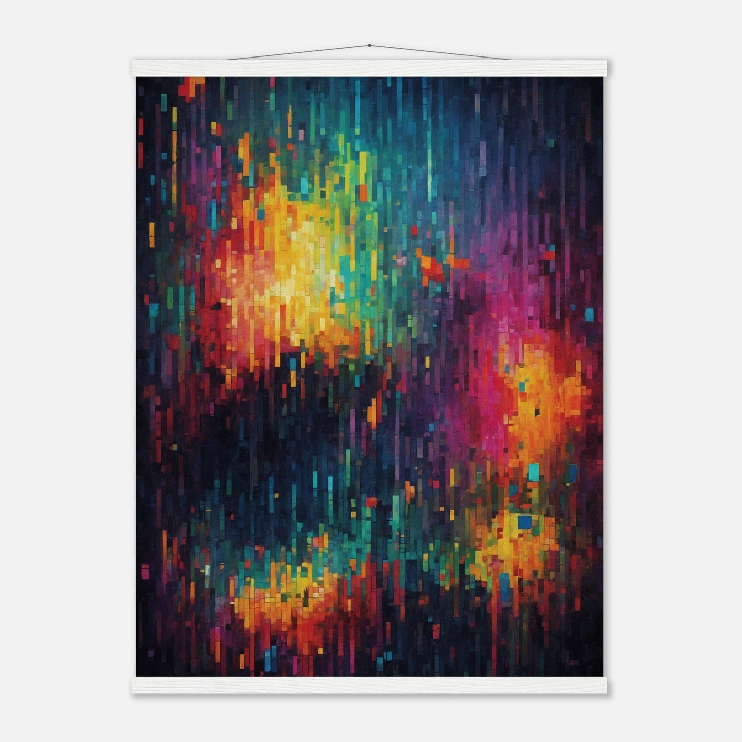 Premium Matte Paper Poster with Hanger - Minimalistische Kunstpräsentation mit Holzhänger Print Material Modern Masterpieces 60x80 cm / 24x32″ White wall hanger 