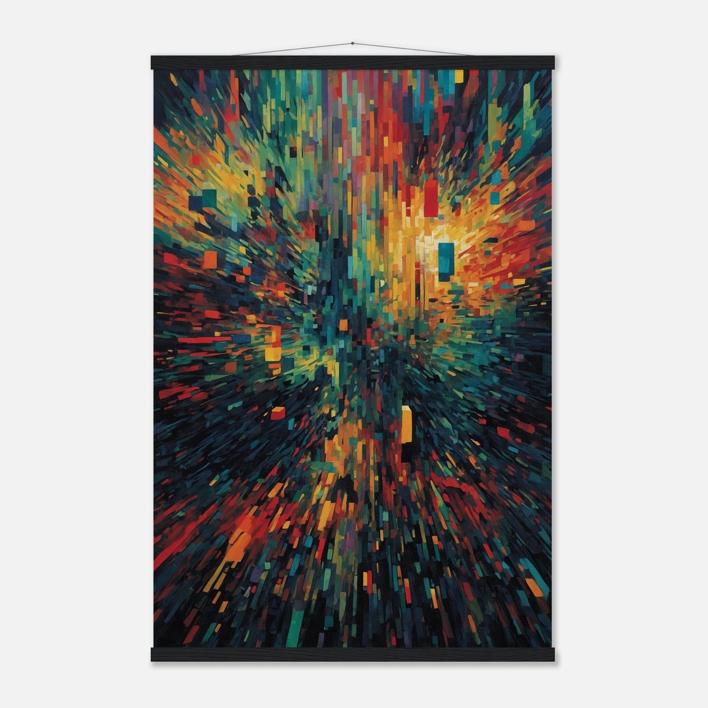 Premium Matte Paper Poster with Hanger - Minimalistische Kunstpräsentation mit Holzhänger Print Material Modern Masterpieces 60x90 cm / 24x36″ Black wall hanger 