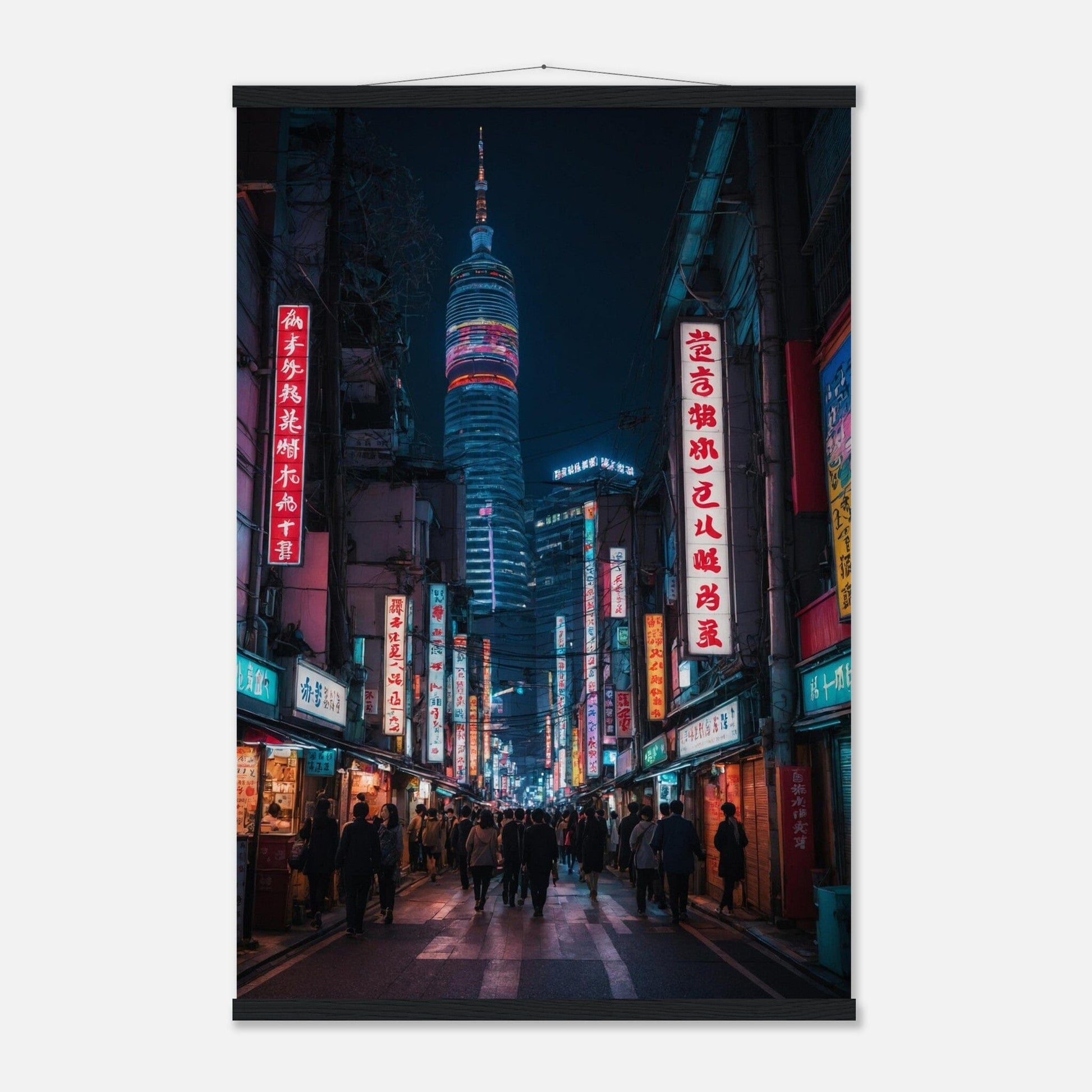 Premium Matte Paper Poster with Hanger - Minimalistische Kunstpräsentation mit Holzhänger Print Material Modern Masterpieces 60x90 cm / 24x36″ Black wall hanger 