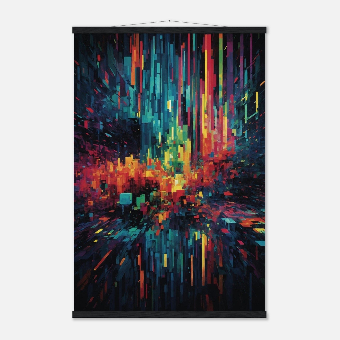Premium Matte Paper Poster with Hanger - Minimalistische Kunstpräsentation mit Holzhänger Print Material Modern Masterpieces 60x90 cm / 24x36″ Black wall hanger 
