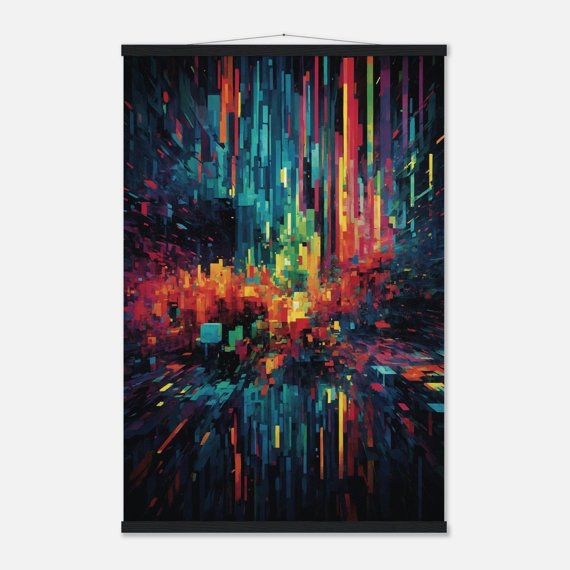 Premium Matte Paper Poster with Hanger - Minimalistische Kunstpräsentation mit Holzhänger Print Material Modern Masterpieces 60x90 cm / 24x36″ Black wall hanger 
