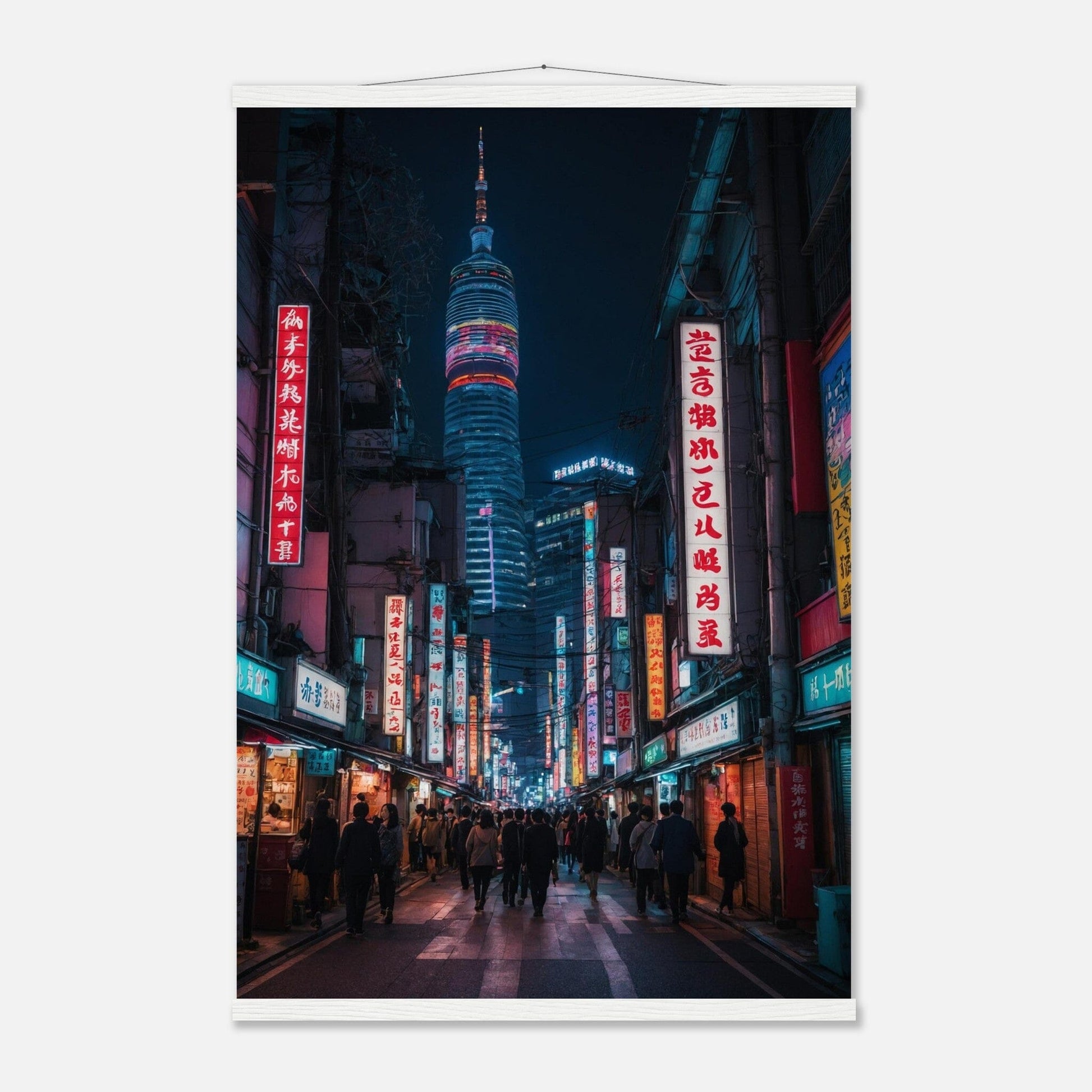 Premium Matte Paper Poster with Hanger - Minimalistische Kunstpräsentation mit Holzhänger Print Material Modern Masterpieces 60x90 cm / 24x36″ White wall hanger 