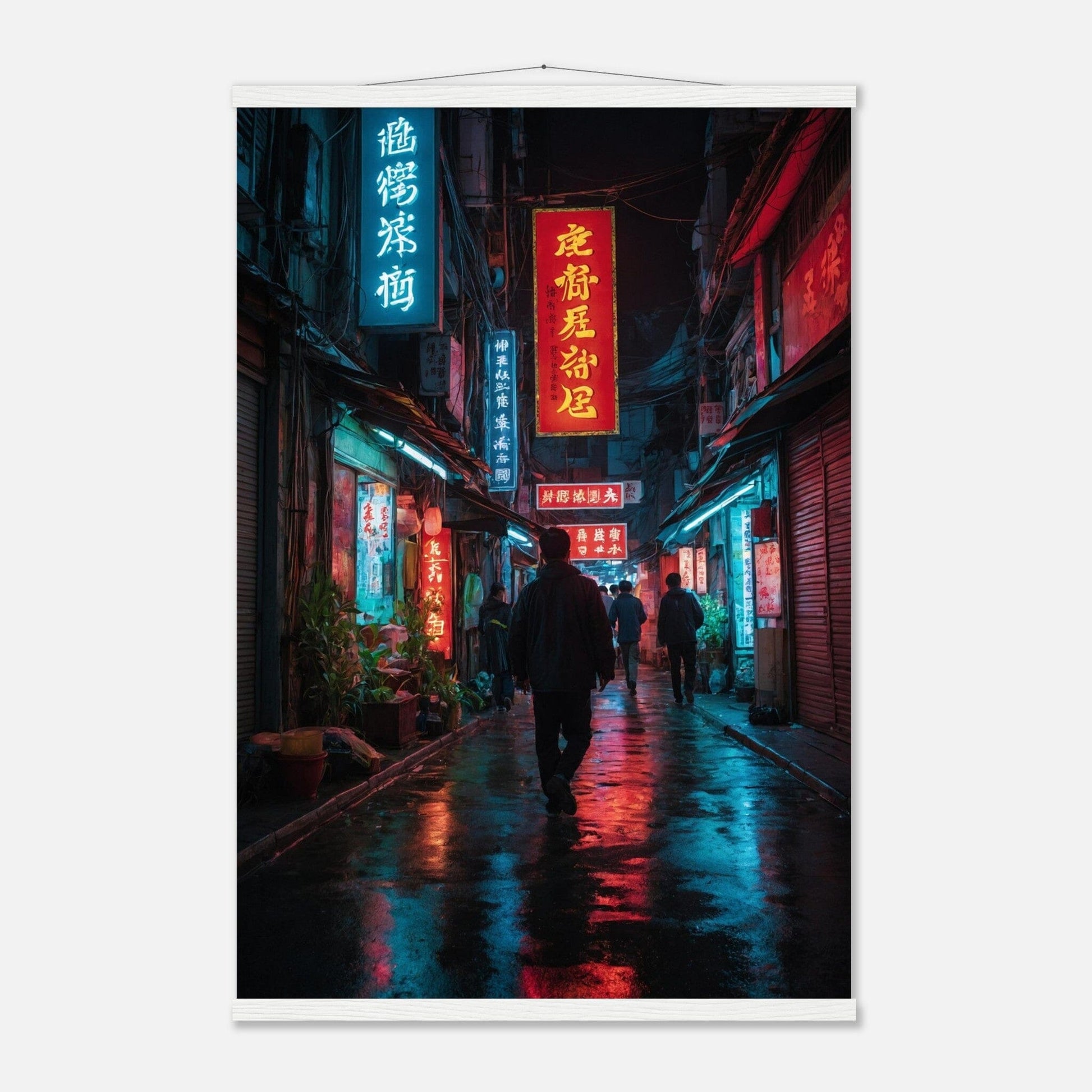 Premium Matte Paper Poster with Hanger - Minimalistische Kunstpräsentation mit Holzhänger Print Material Modern Masterpieces 60x90 cm / 24x36″ White wall hanger 