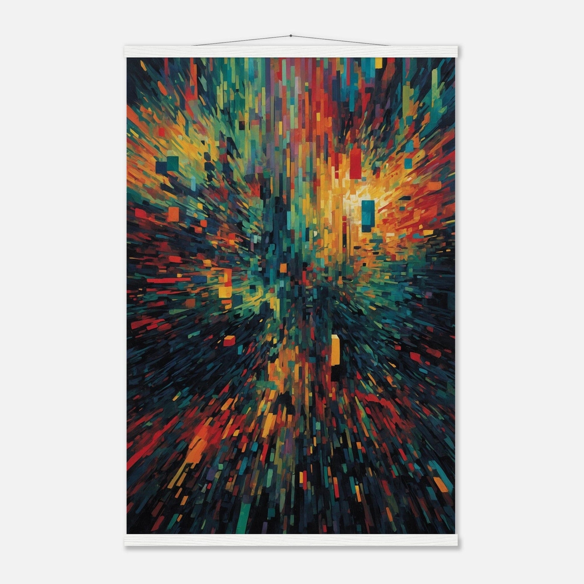 Premium Matte Paper Poster with Hanger - Minimalistische Kunstpräsentation mit Holzhänger Print Material Modern Masterpieces 60x90 cm / 24x36″ White wall hanger 