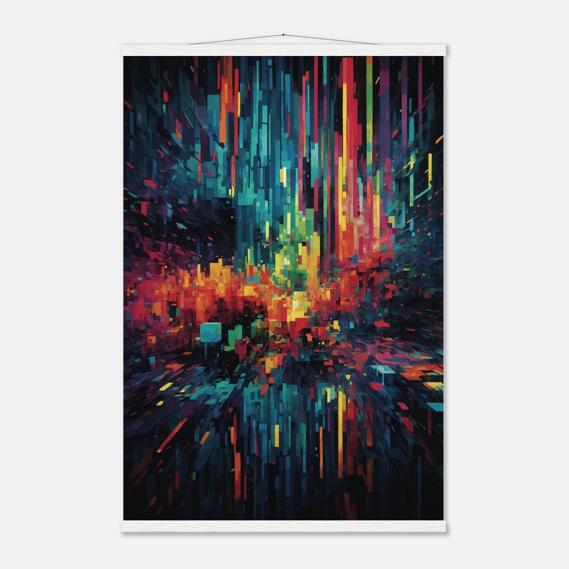 Premium Matte Paper Poster with Hanger - Minimalistische Kunstpräsentation mit Holzhänger Print Material Modern Masterpieces 60x90 cm / 24x36″ White wall hanger 