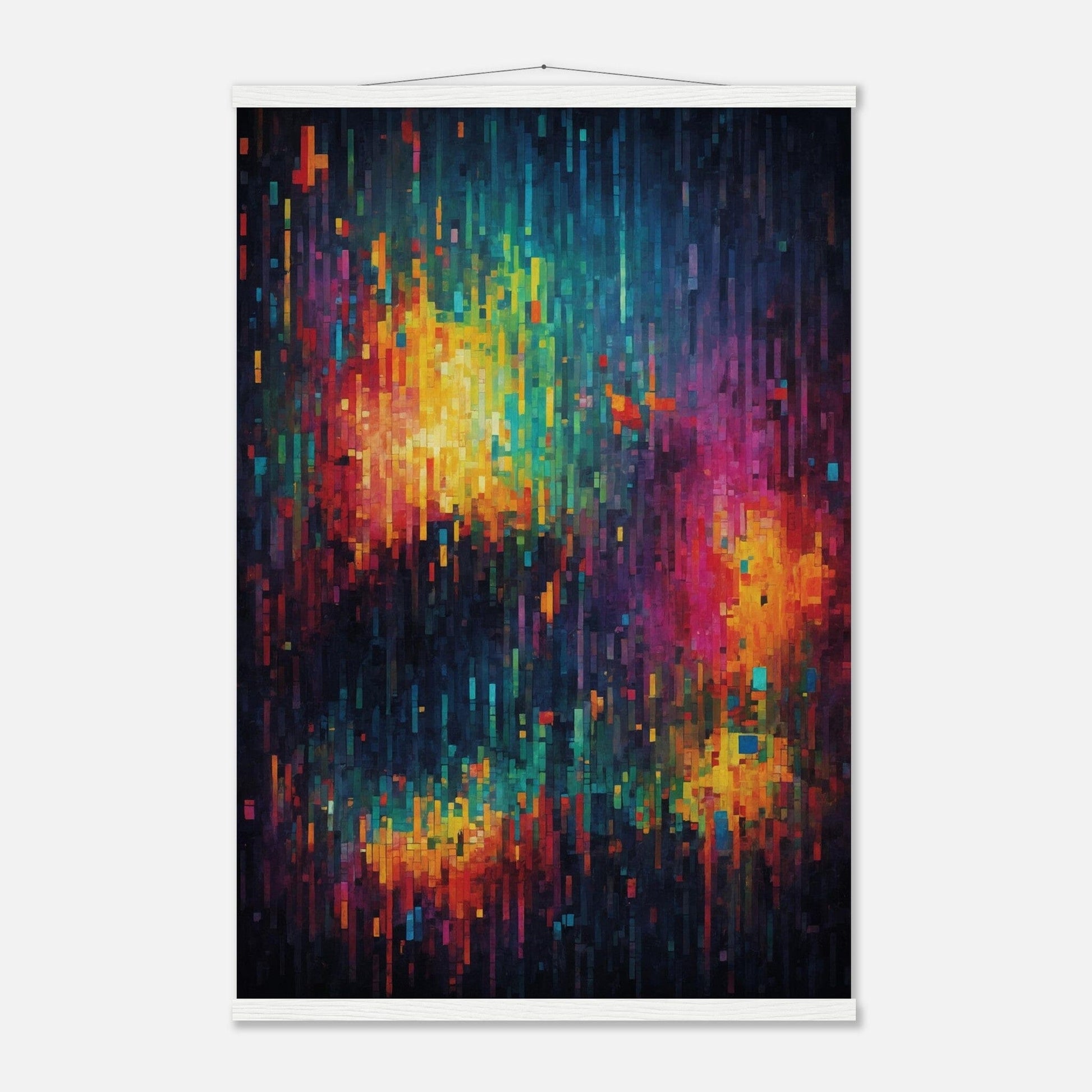 Premium Matte Paper Poster with Hanger - Minimalistische Kunstpräsentation mit Holzhänger Print Material Modern Masterpieces 60x90 cm / 24x36″ White wall hanger 