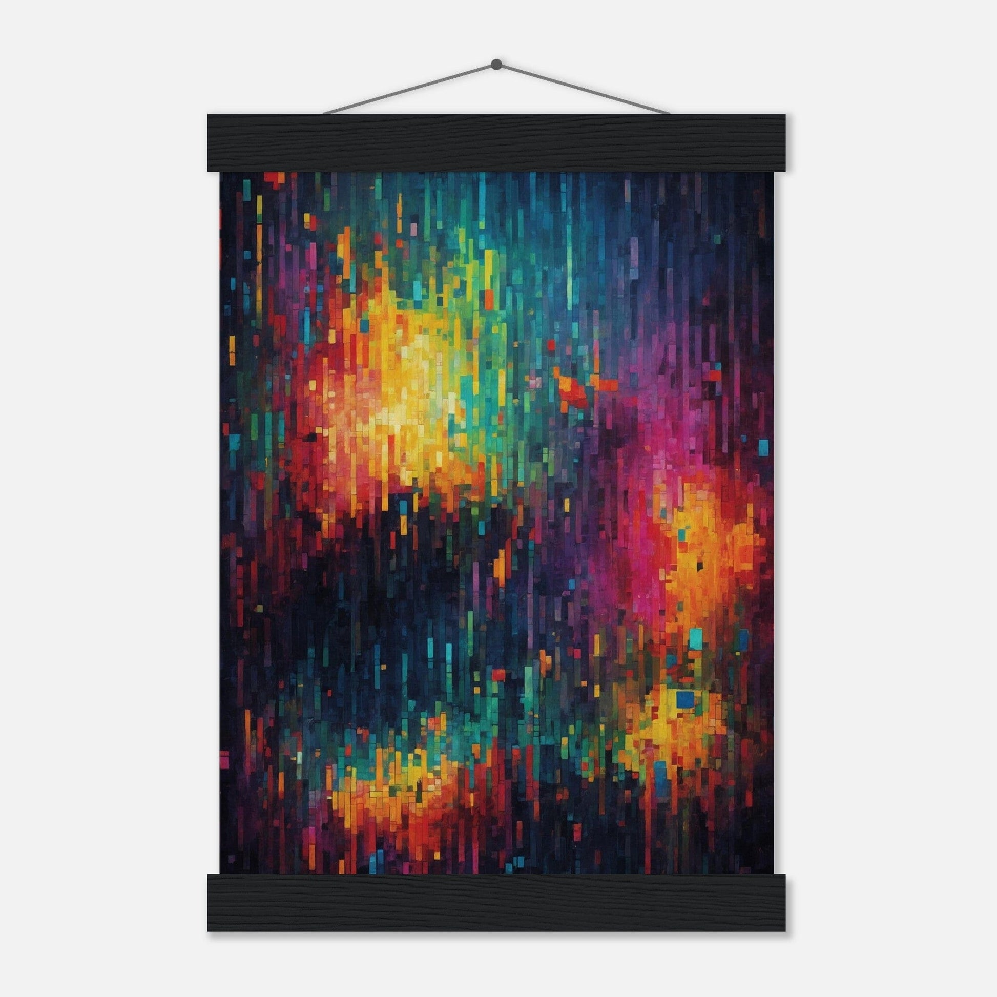 Premium Matte Paper Poster with Hanger - Minimalistische Kunstpräsentation mit Holzhänger Print Material Modern Masterpieces A4 21x29.7 cm / 8x12″ Black wall hanger 