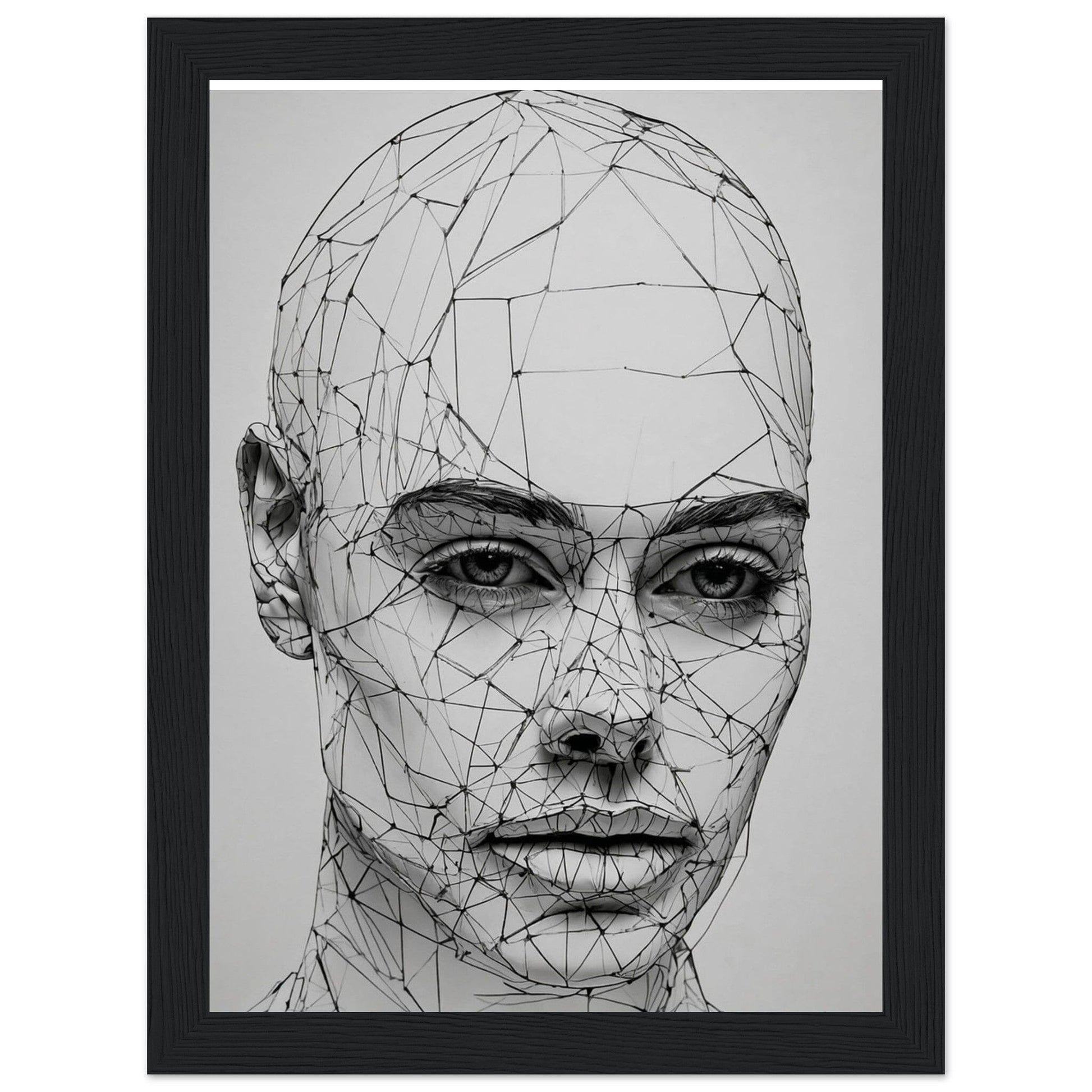 Premium Matte Paper Wooden Framed Poster - Exklusive Kunst in stilvollen Holzrahmen Print Material Modern Masterpieces 13x18 cm / 5x7″ Black frame 