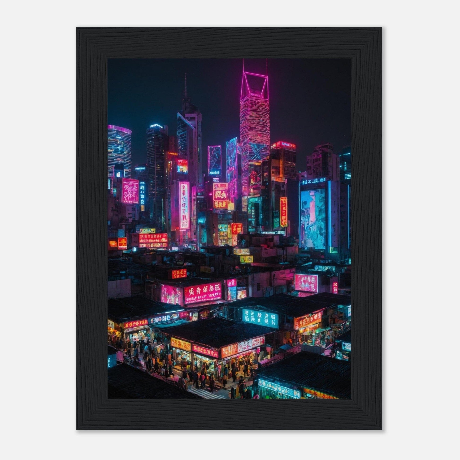 Premium Matte Paper Wooden Framed Poster - Exklusive Kunst in stilvollen Holzrahmen Print Material Modern Masterpieces 13x18 cm / 5x7″ Black frame 