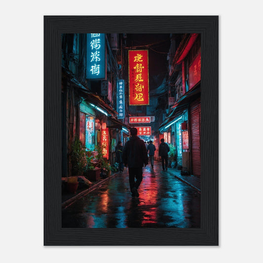 Premium Matte Paper Wooden Framed Poster - Exklusive Kunst in stilvollen Holzrahmen Print Material Modern Masterpieces 13x18 cm / 5x7″ Black frame 