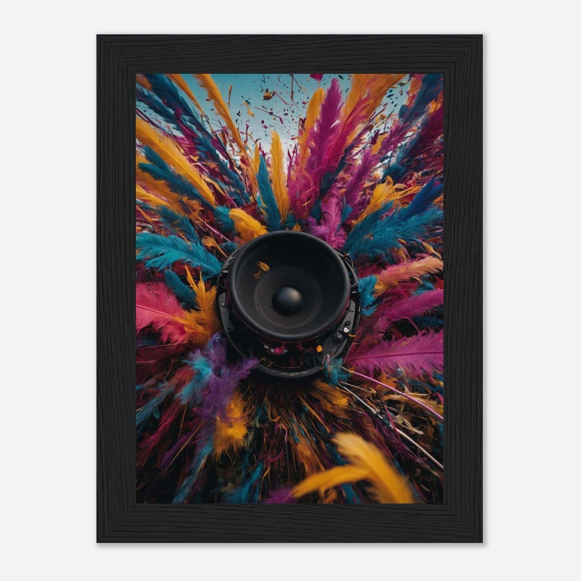 Premium Matte Paper Wooden Framed Poster - Exklusive Kunst in stilvollen Holzrahmen Print Material Modern Masterpieces 13x18 cm / 5x7″ Black frame 