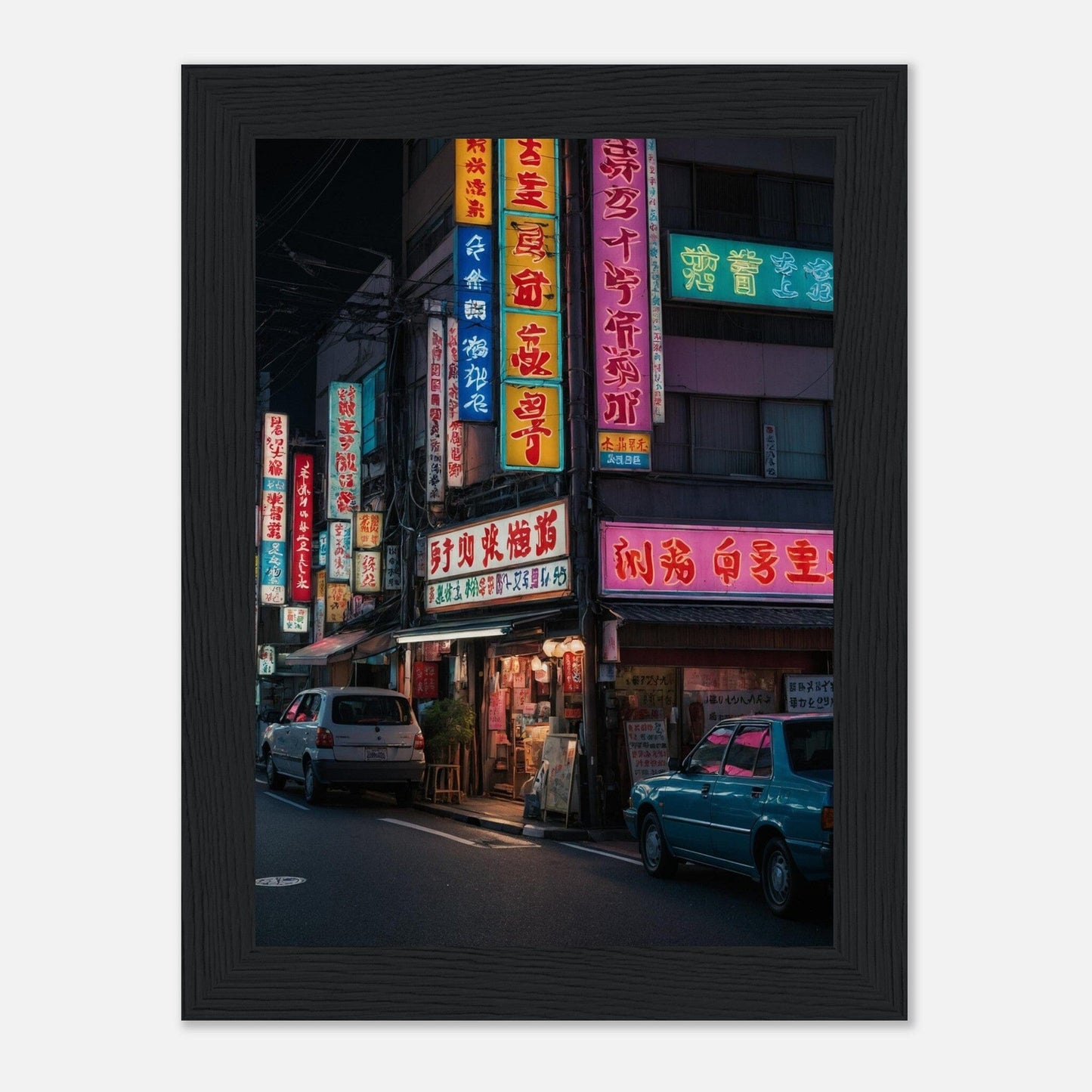 Premium Matte Paper Wooden Framed Poster - Exklusive Kunst in stilvollen Holzrahmen Print Material Modern Masterpieces 13x18 cm / 5x7″ Black frame 
