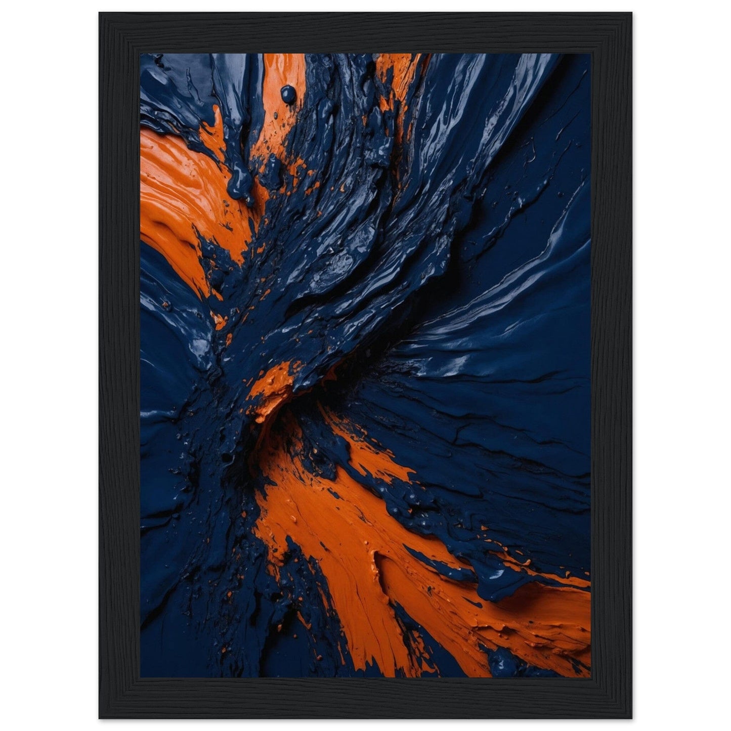 Premium Matte Paper Wooden Framed Poster - Exklusive Kunst in stilvollen Holzrahmen Print Material Modern Masterpieces 13x18 cm / 5x7″ Black frame 