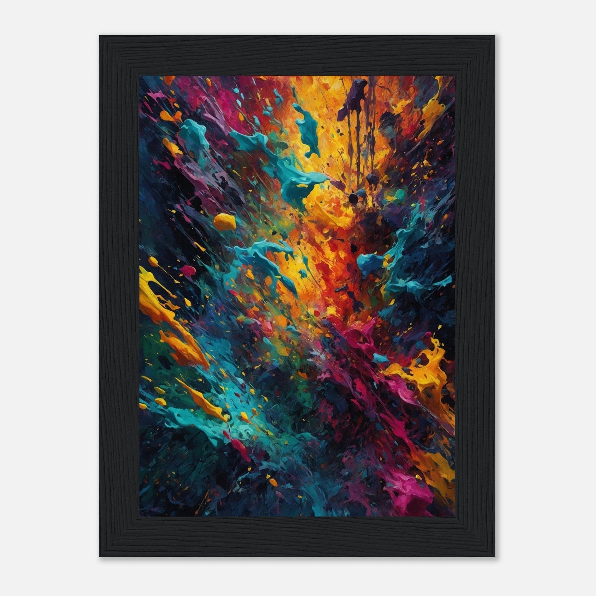 Premium Matte Paper Wooden Framed Poster - Exklusive Kunst in stilvollen Holzrahmen Print Material Modern Masterpieces 13x18 cm / 5x7″ Black frame 
