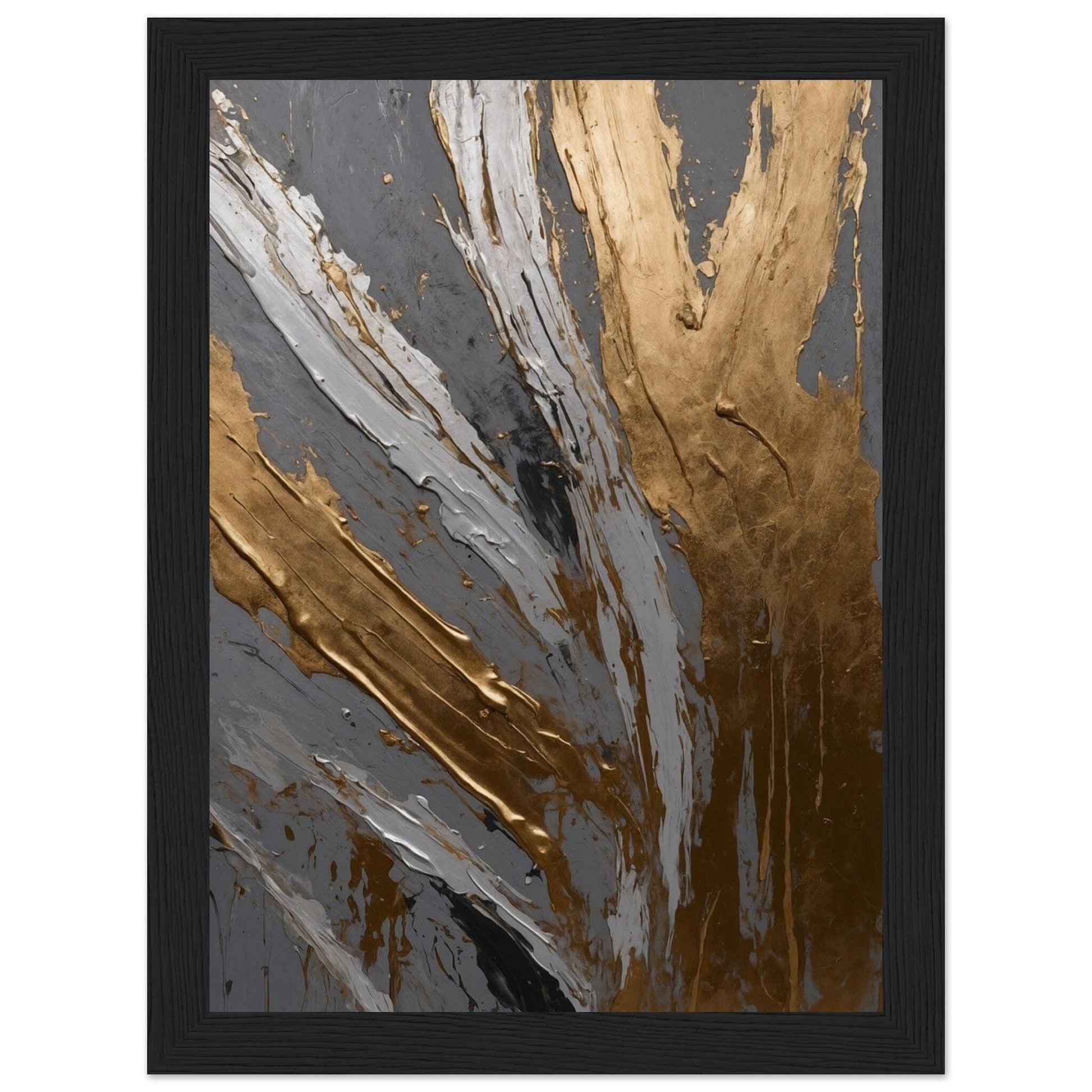 Premium Matte Paper Wooden Framed Poster - Exklusive Kunst in stilvollen Holzrahmen Print Material Modern Masterpieces 13x18 cm / 5x7″ Black frame 