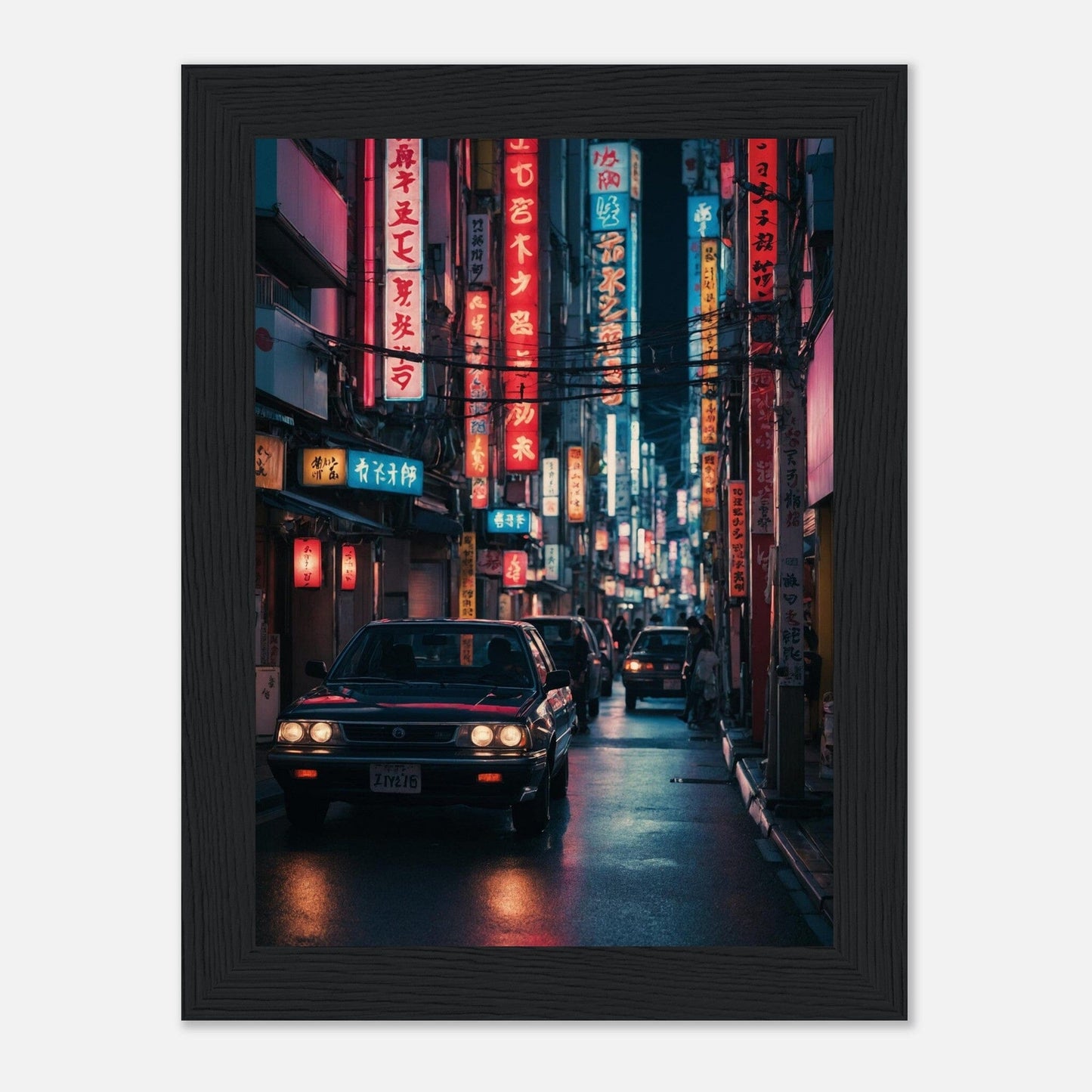 Premium Matte Paper Wooden Framed Poster - Exklusive Kunst in stilvollen Holzrahmen Print Material Modern Masterpieces 13x18 cm / 5x7″ Black frame 