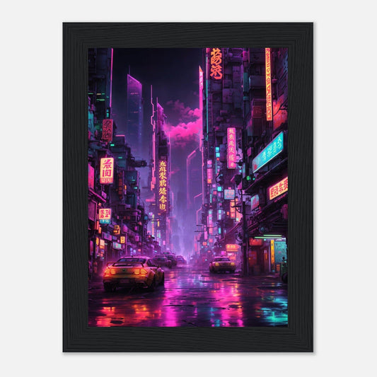 Premium Matte Paper Wooden Framed Poster - Exklusive Kunst in stilvollen Holzrahmen Print Material Modern Masterpieces 13x18 cm / 5x7″ Black frame 