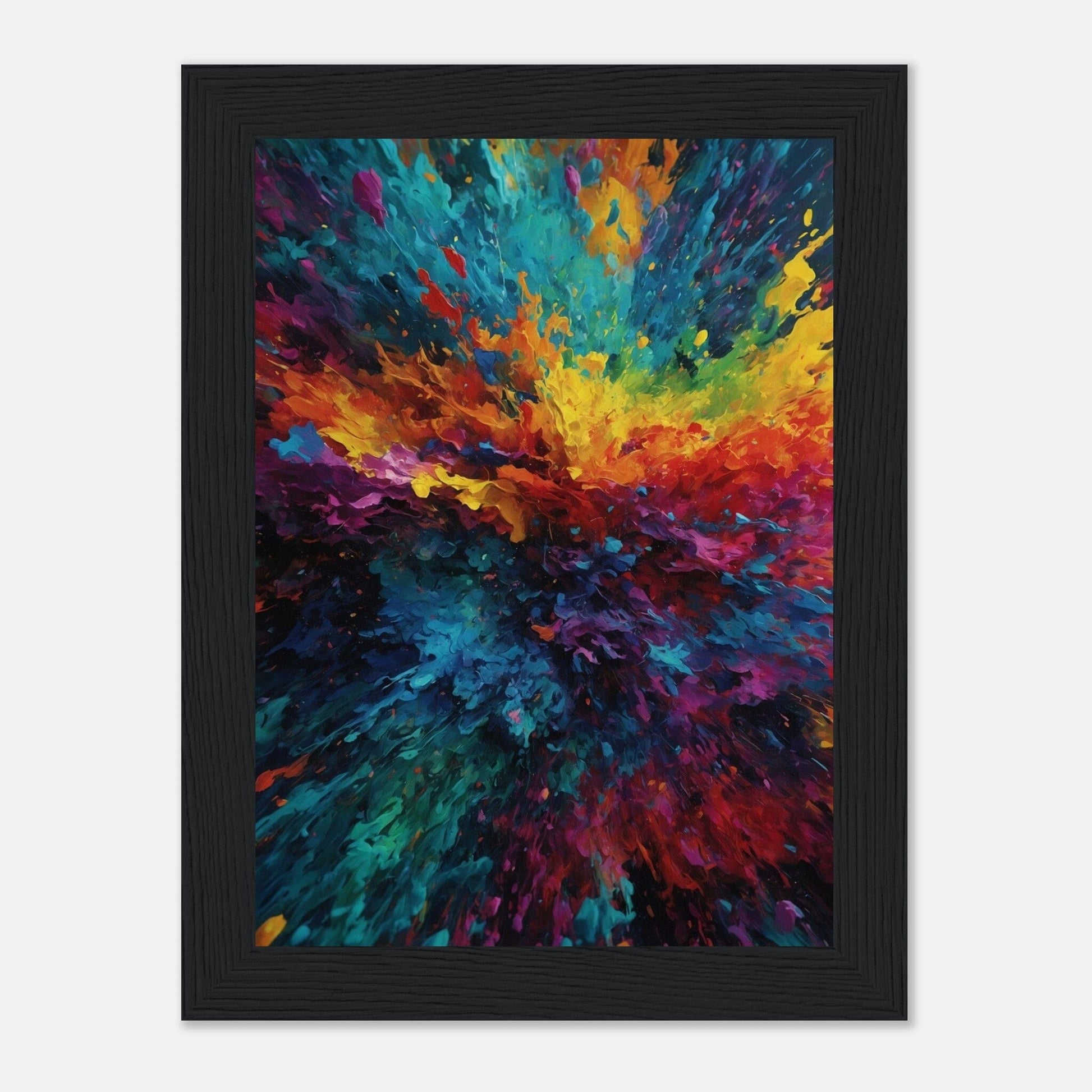 Premium Matte Paper Wooden Framed Poster - Exklusive Kunst in stilvollen Holzrahmen Print Material Modern Masterpieces 13x18 cm / 5x7″ Black frame 