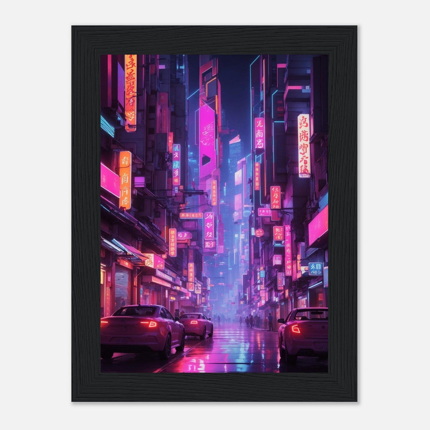 Premium Matte Paper Wooden Framed Poster - Exklusive Kunst in stilvollen Holzrahmen Print Material Modern Masterpieces 13x18 cm / 5x7″ Black frame 