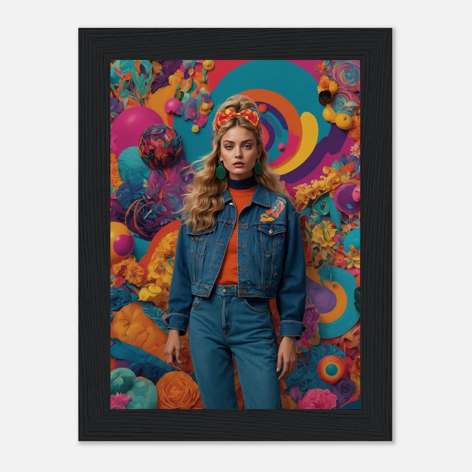 Premium Matte Paper Wooden Framed Poster - Exklusive Kunst in stilvollen Holzrahmen Print Material Modern Masterpieces 13x18 cm / 5x7″ Black frame 