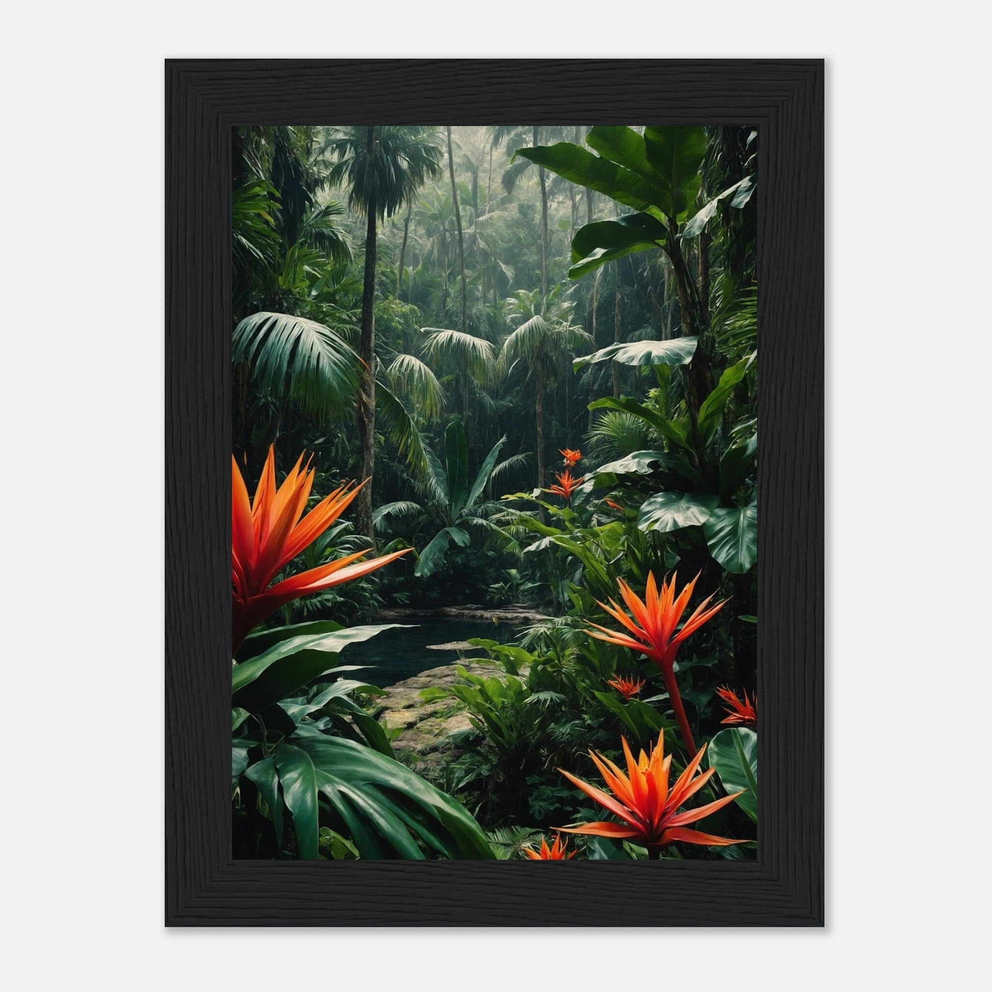 Premium Matte Paper Wooden Framed Poster - Exklusive Kunst in stilvollen Holzrahmen Print Material Modern Masterpieces 13x18 cm / 5x7″ Black frame 