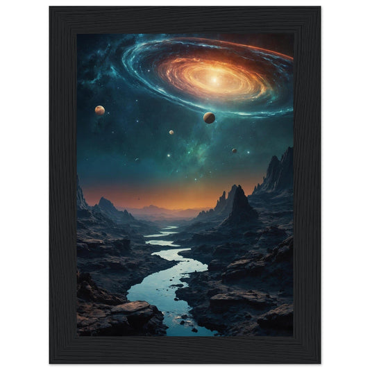 Premium Matte Paper Wooden Framed Poster - Exklusive Kunst in stilvollen Holzrahmen Print Material Modern Masterpieces 13x18 cm / 5x7″ Black frame 