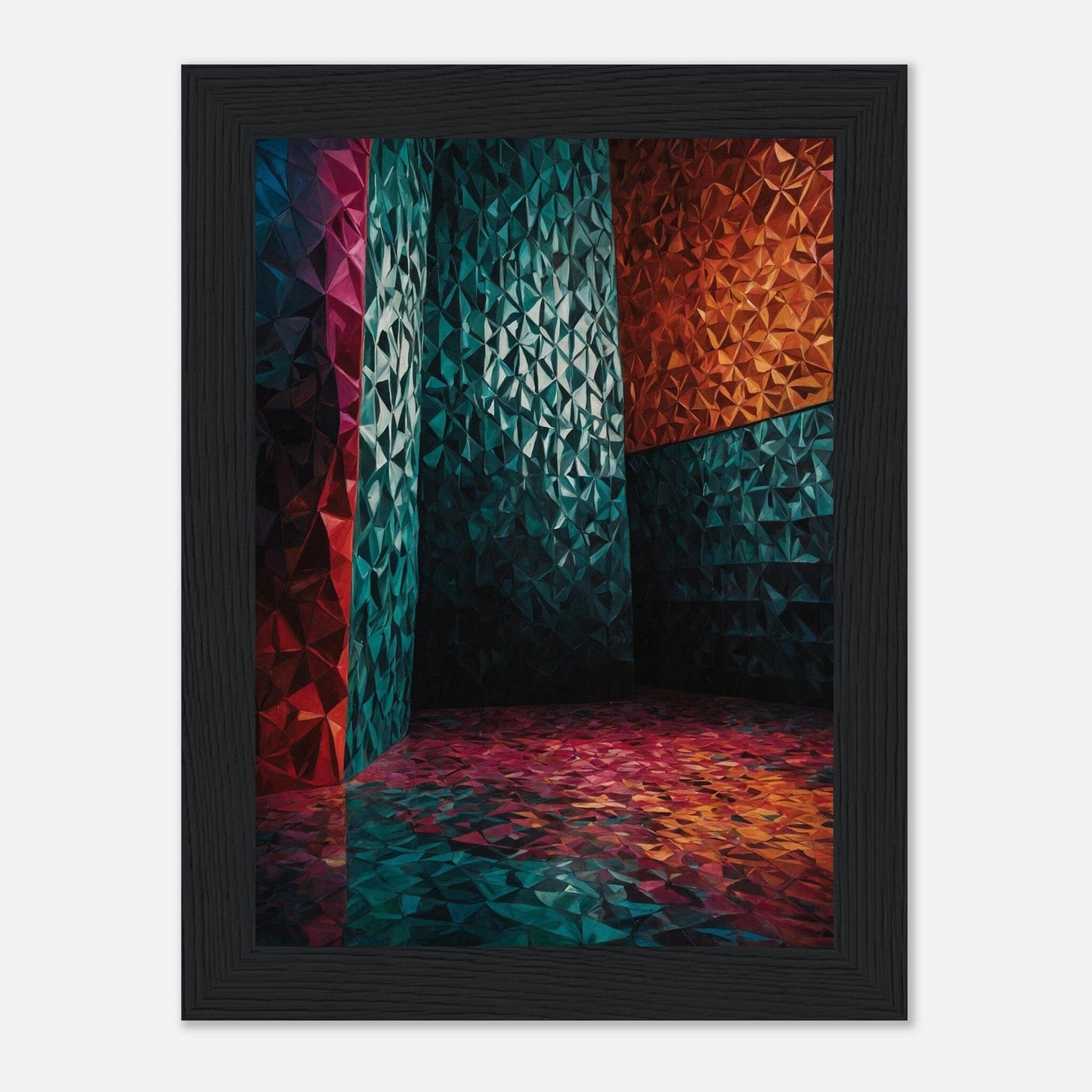 Premium Matte Paper Wooden Framed Poster - Exklusive Kunst in stilvollen Holzrahmen Print Material Modern Masterpieces 13x18 cm / 5x7″ Black frame 